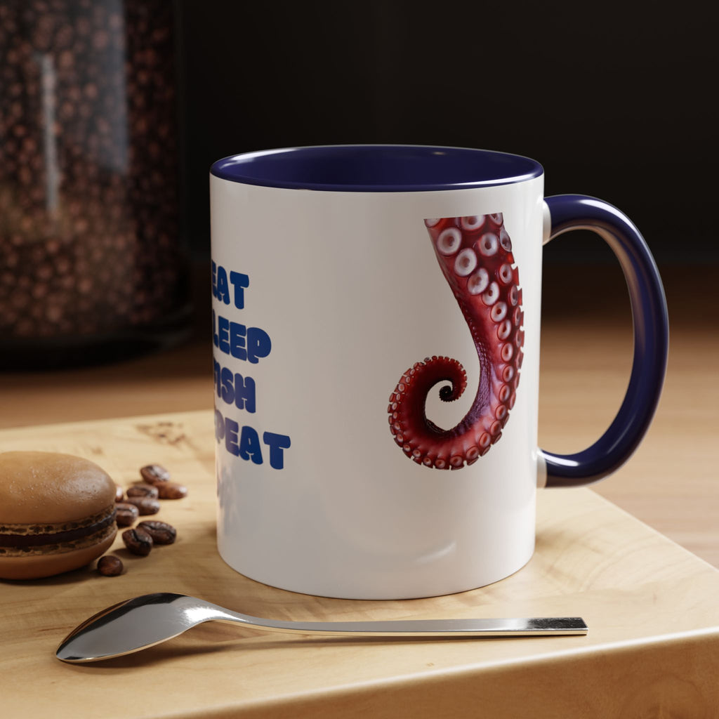 fishing time 6 Coffee Mug (11, 15oz)