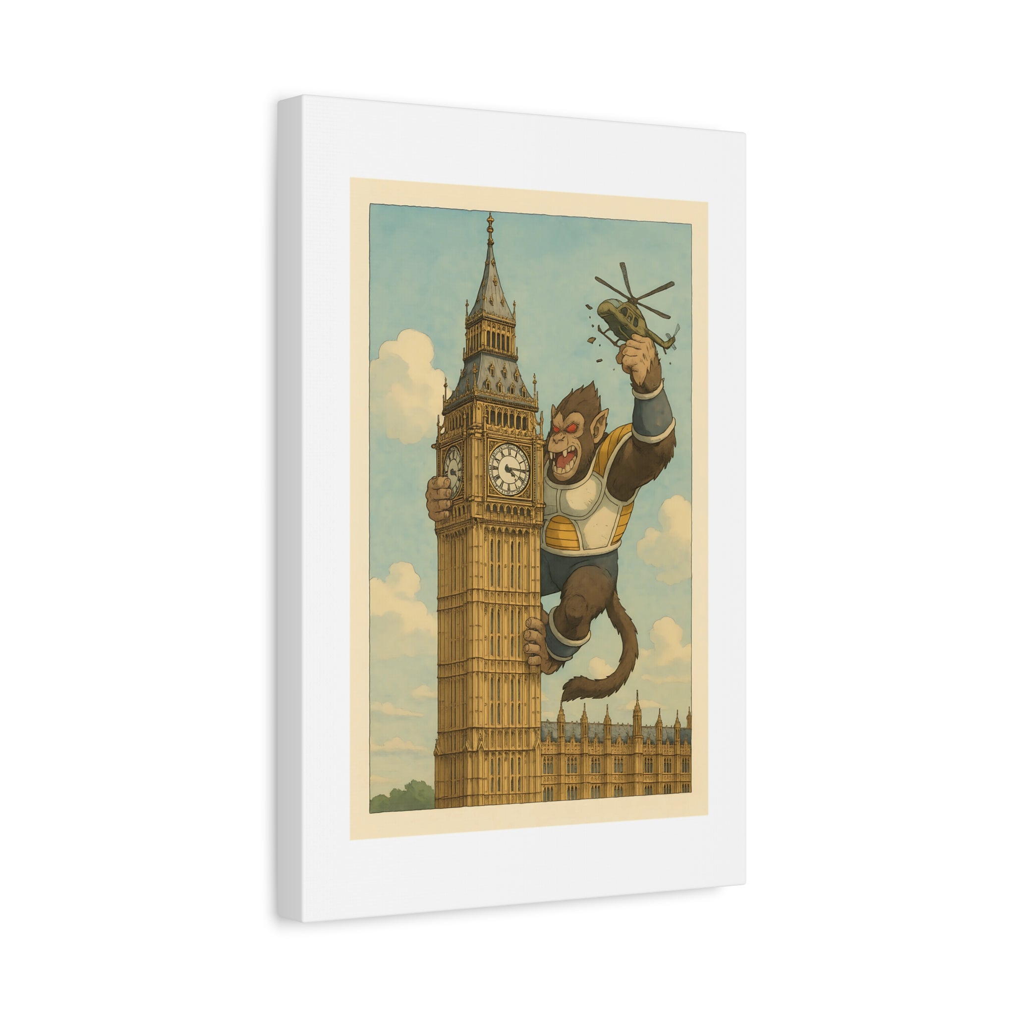 angry ape london Wall Art, Matte Canvas Print, Home Decor, Sports Gift, Athletic Wall Decor, Gym Decoration