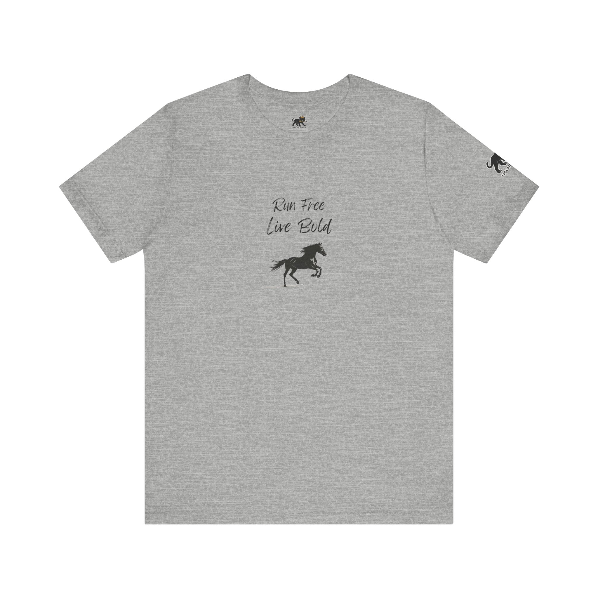 run free live bold Graphic Tee, Casual Summer Shirt, Marine Life T-Shirt, Gift for Sea Lovers,  high quality