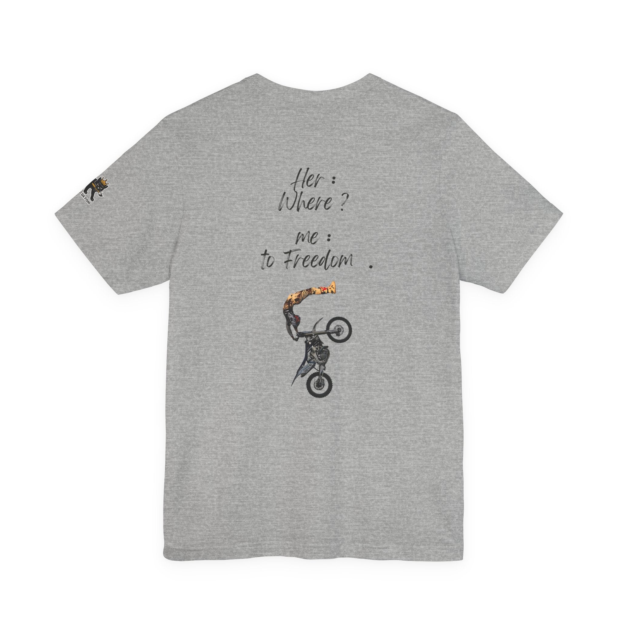 her where ? me to freedom Graphic Tee, Casual Summer Shirt, Marine Life T-Shirt, Gift for Sea Lovers,  high quality