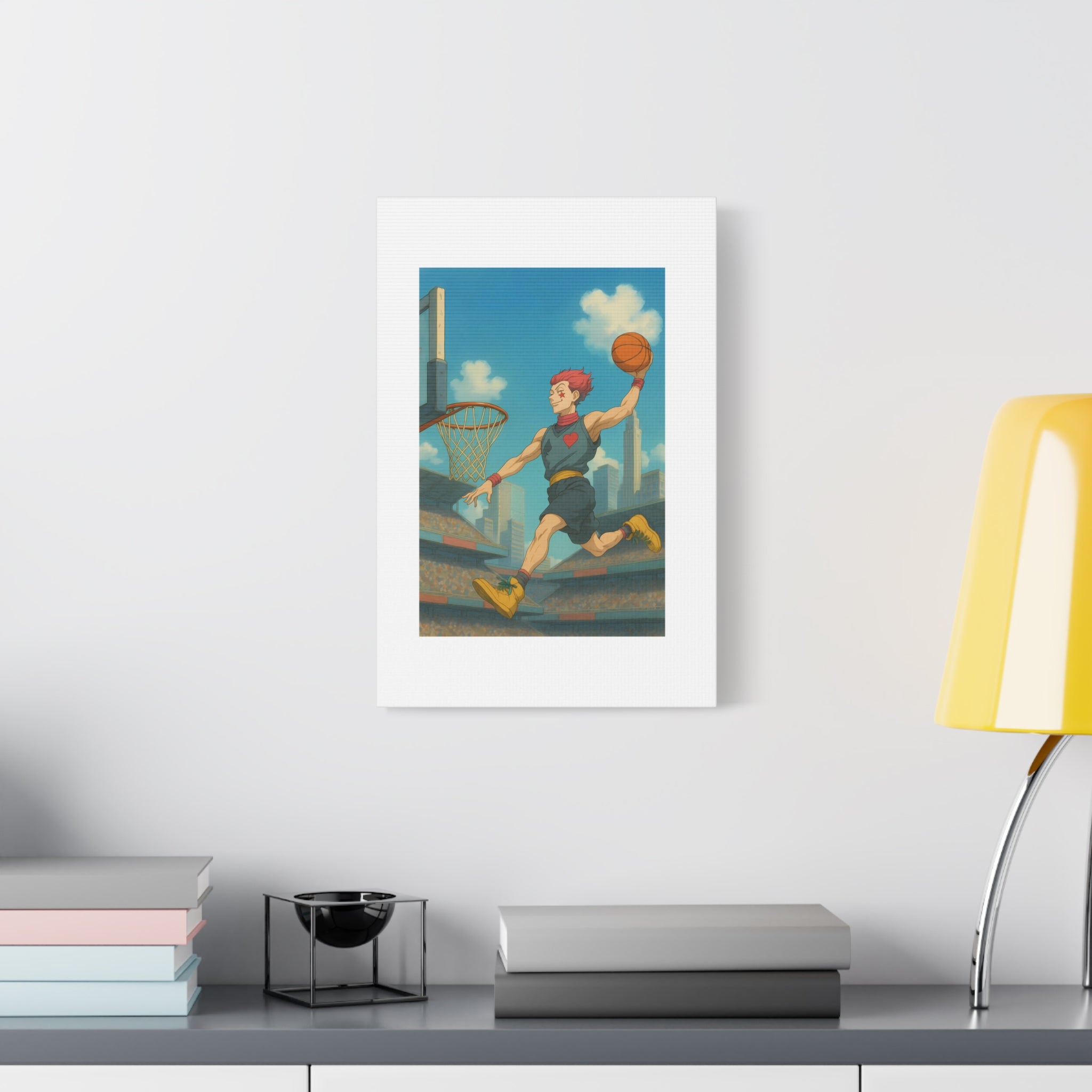 hisoka basketball  Wall Art, Matte Canvas Print, Home Decor, Sports Gift, Athletic Wall Decor, Gym Decoration