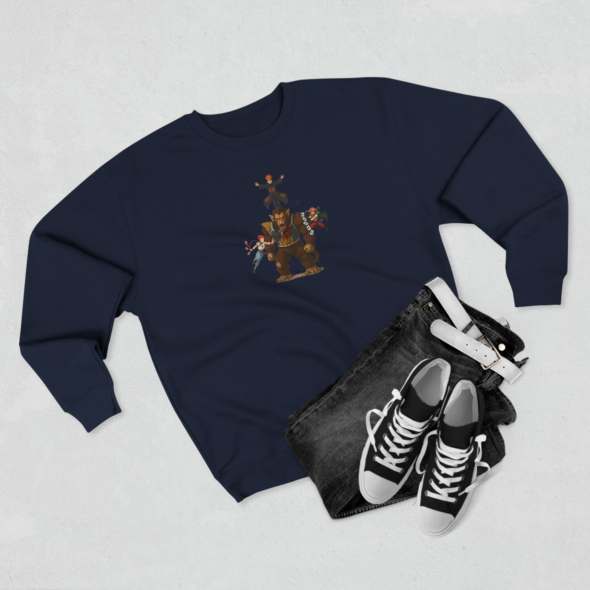 big fight Unisex Cartoon Sweatshirt with Fun Character Design, Graphic Sweatshirt for Fans, Cozy Gift for Birthdays, Casual Wear, Unique Apparel
