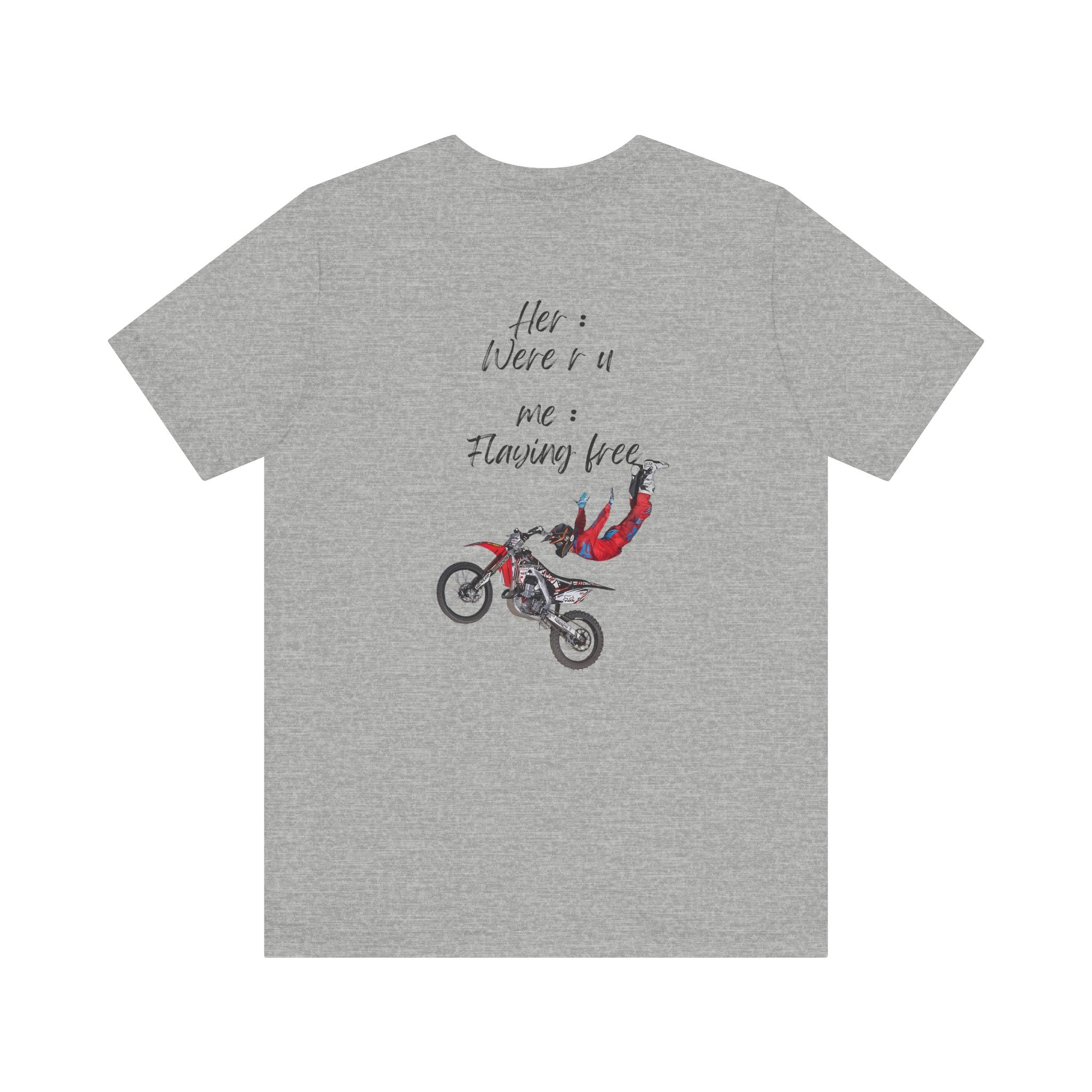 her where r u  ? me flaying free Graphic Tee, Casual Summer Shirt, Marine Life T-Shirt, Gift for Sea Lovers,  high quality