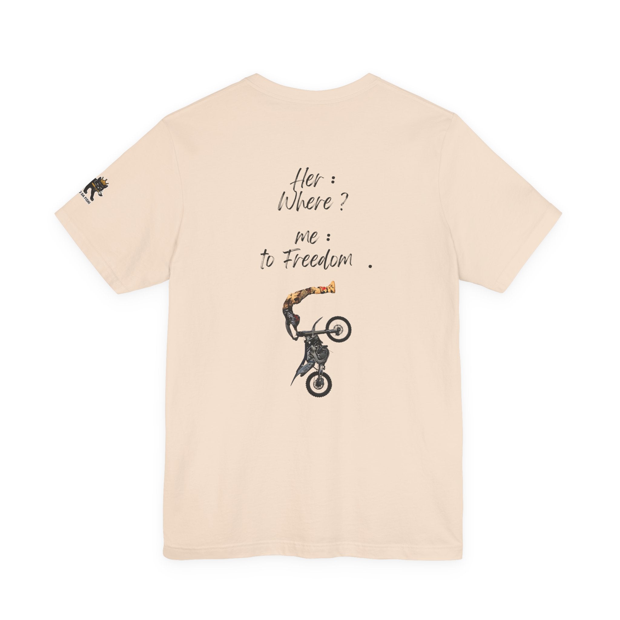her where ? me to freedom Graphic Tee, Casual Summer Shirt, Marine Life T-Shirt, Gift for Sea Lovers,  high quality