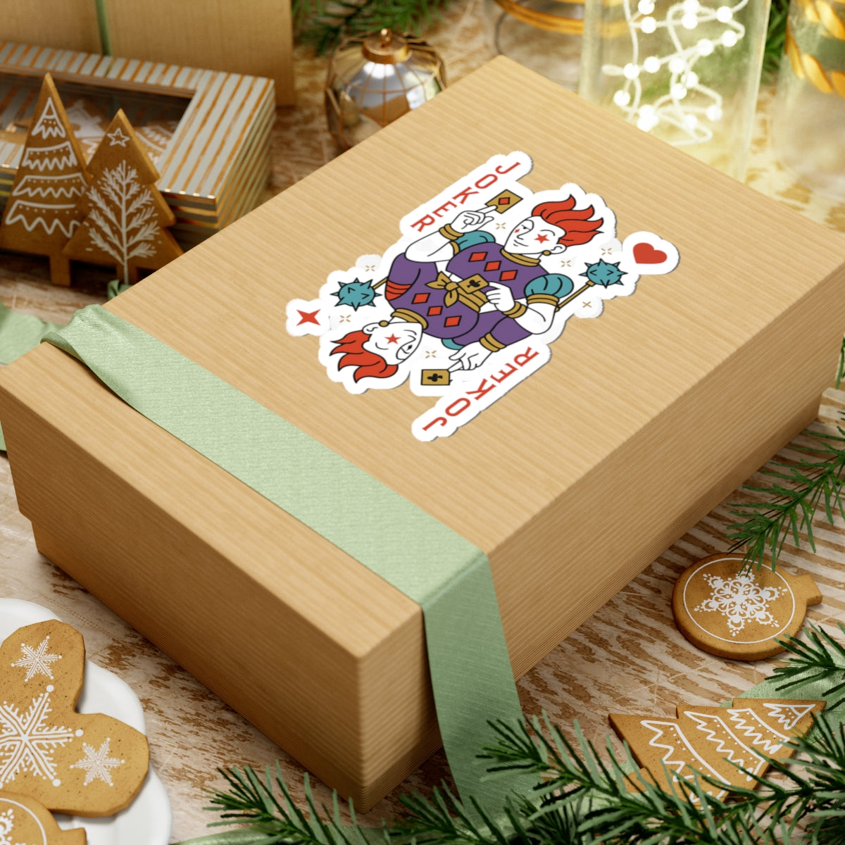 hisoka the joker  Character Kiss-Cut Stickers | Laptop, Decor, Gift, Naruto, Pain, Custom Stickers