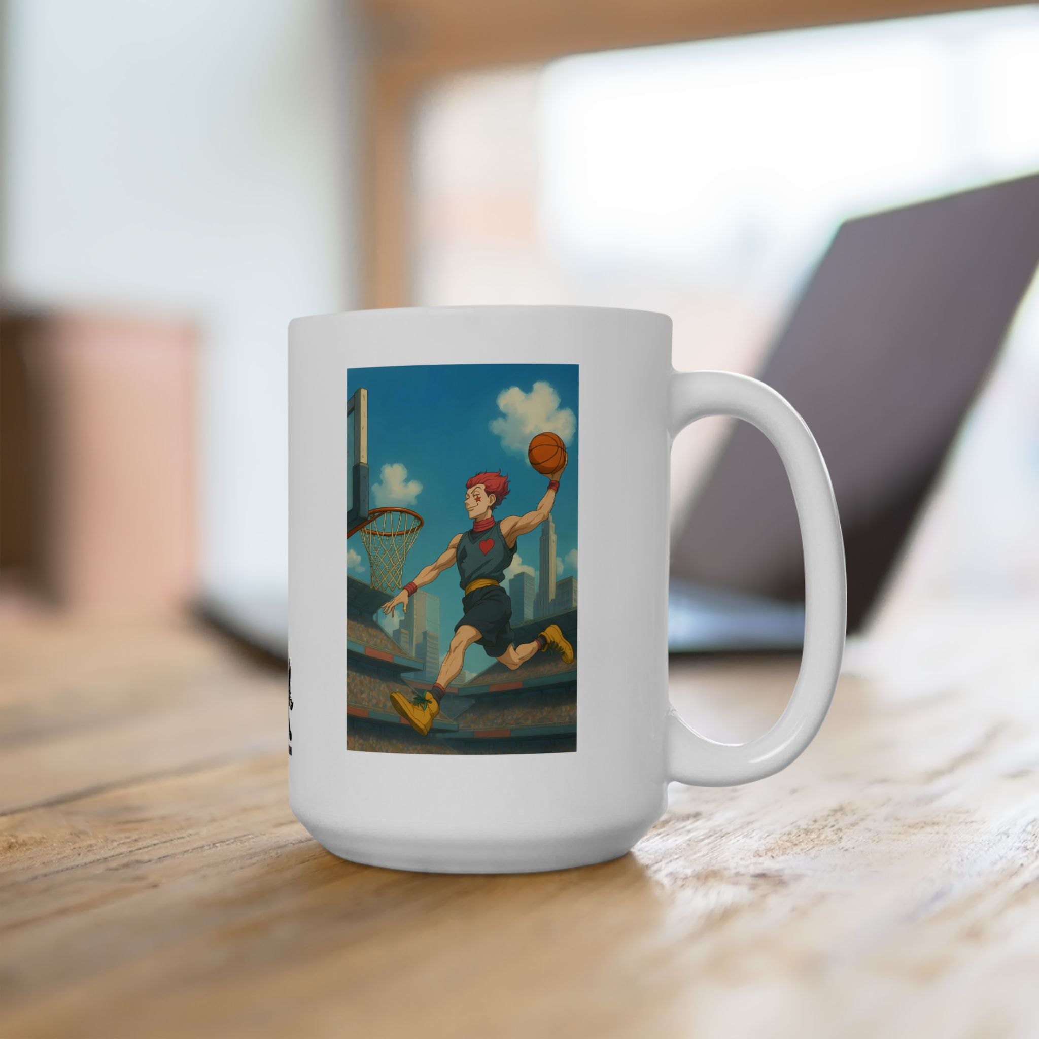 hisoka 2 sides  Mug, Retro Coffee Cup for Anime Fans, Gift for Gamers, Fun Kitchen Decor, Unique Collector Item