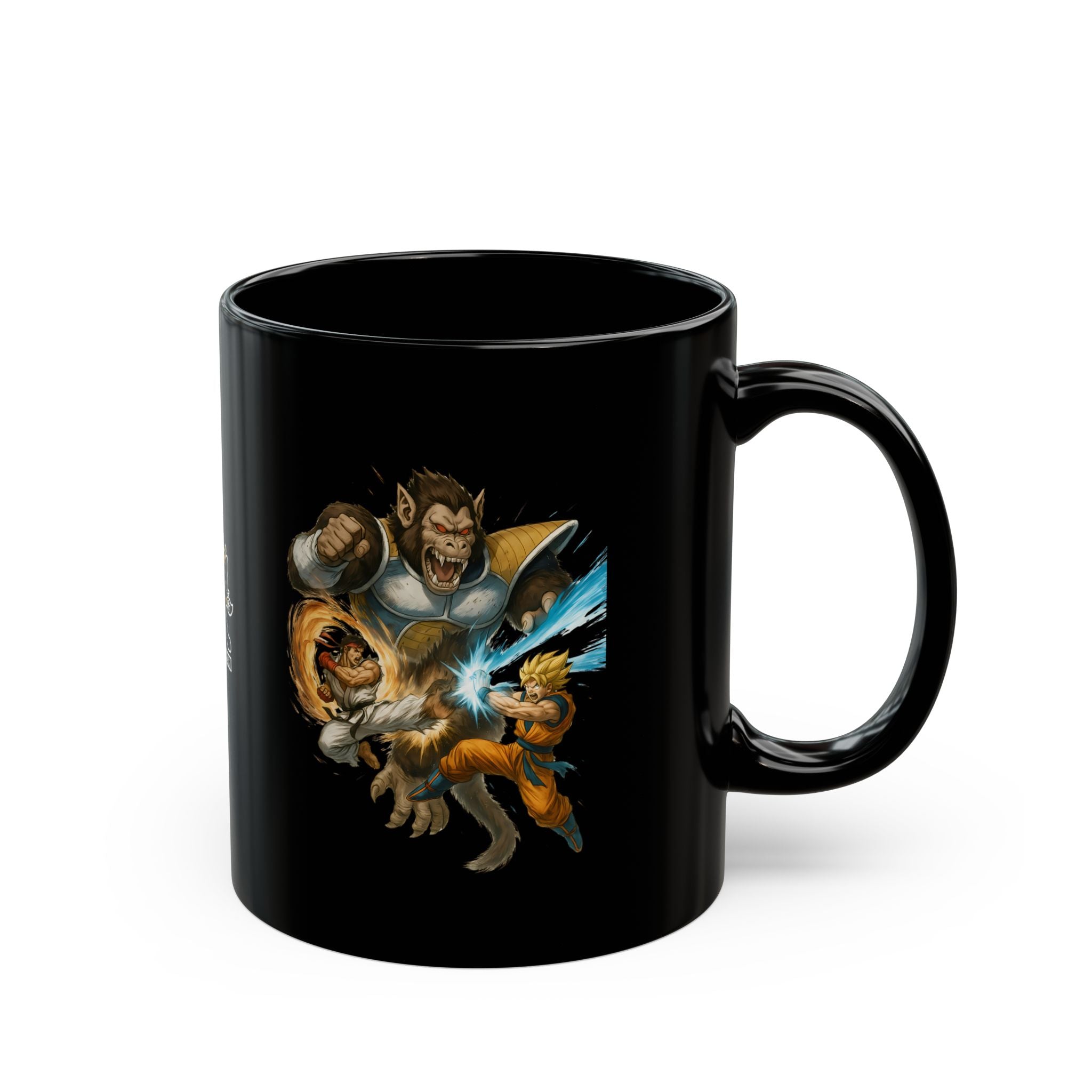 Gaming Warriors Black Mug – Perfect for Coffee Lovers, Cat Enthusiasts, Gamers, Gift for Birthdays, and Fun Collectibles