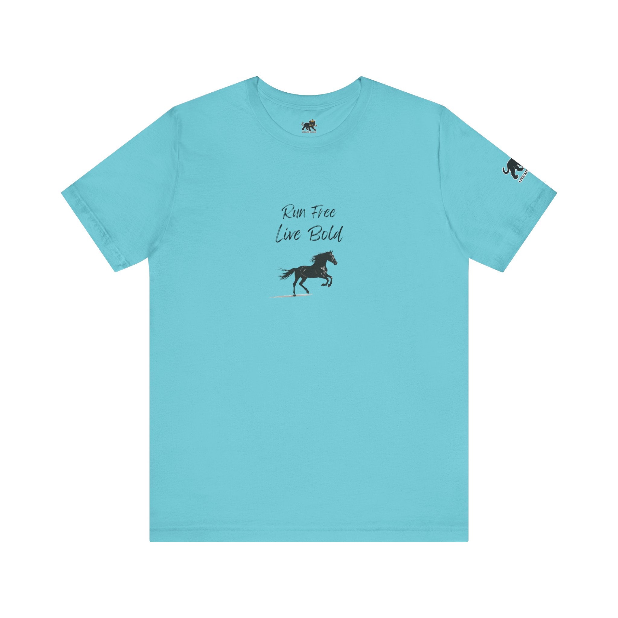 run free live bold Graphic Tee, Casual Summer Shirt, Marine Life T-Shirt, Gift for Sea Lovers,  high quality