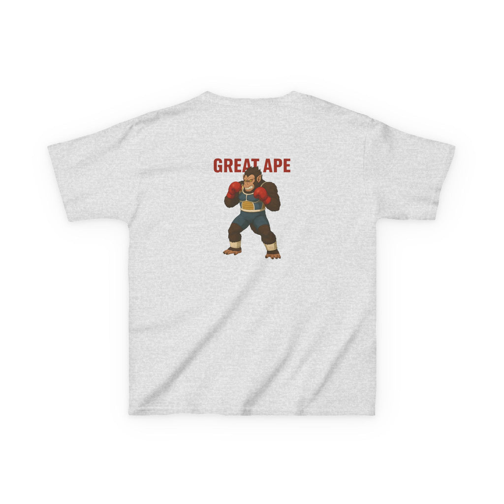 Kids Graphic Tee with Great Ape Design, Fun T-Shirt for Boys Girls, Cartoon Shirt, Birthday Gift, Playtime Apparel