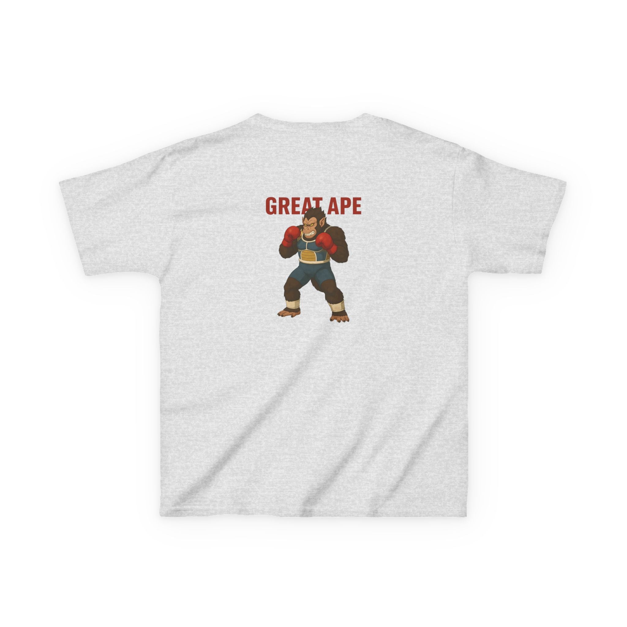 Kids Graphic Tee with Great Ape Design, Fun T-Shirt for Boys Girls, Cartoon Shirt, Birthday Gift, Playtime Apparel