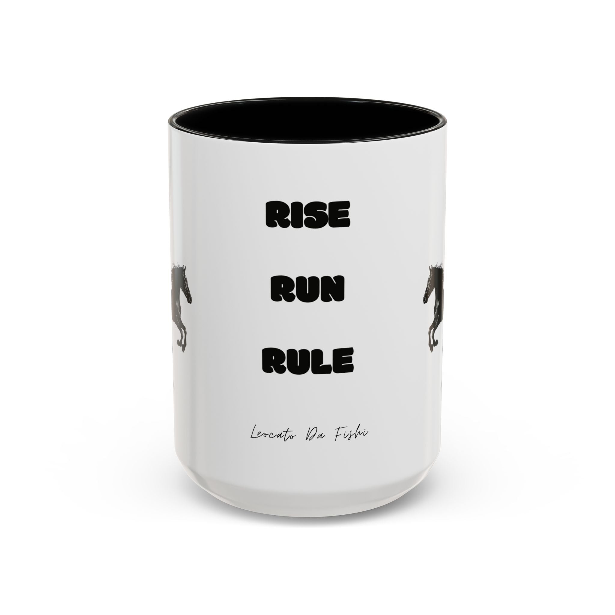 horse rise run  Coffee Mug (11, 15oz)