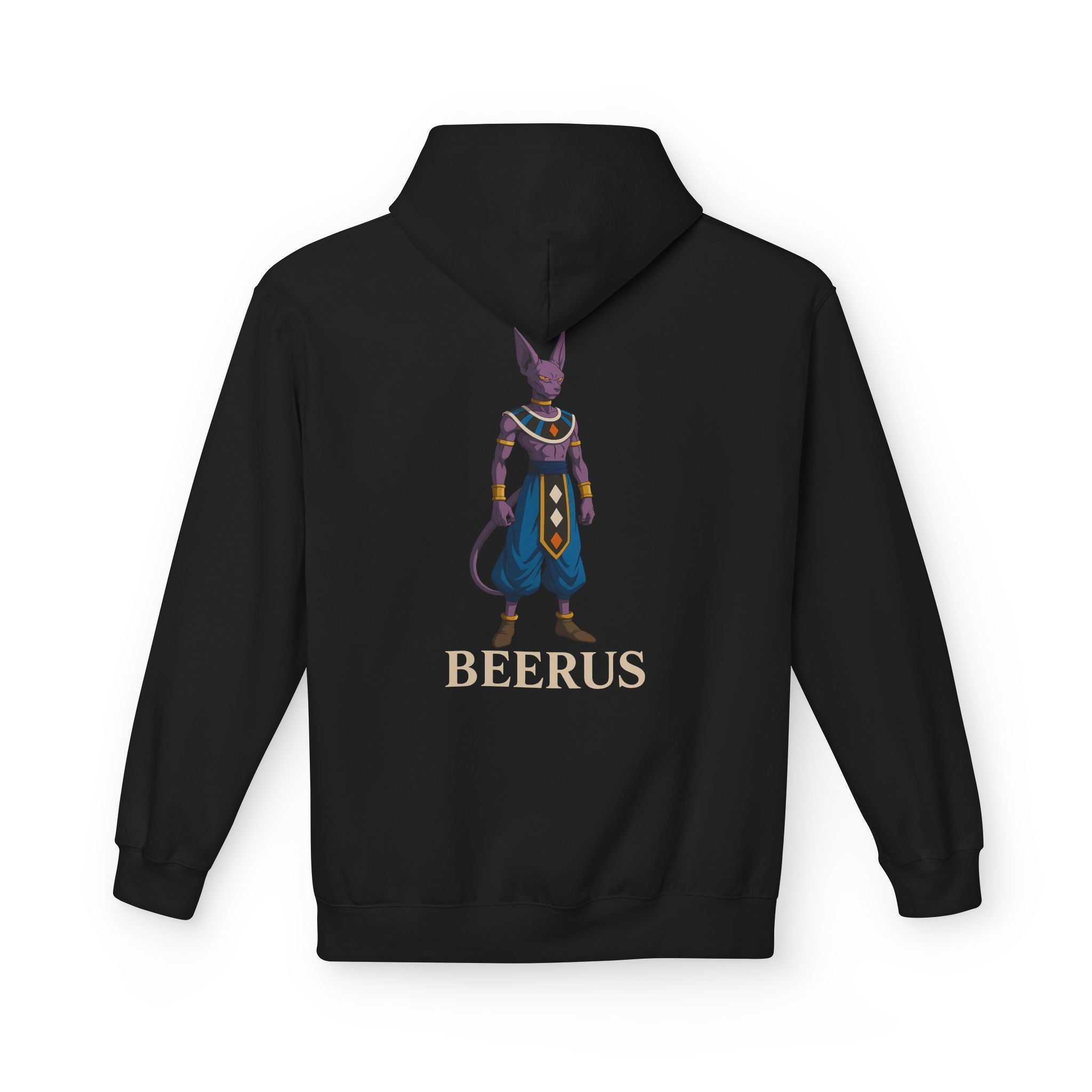 Stylish beerus Hoodie, Soft Unisex Fleece Sweatshirt, Trendy Anime Apparel, Cosplay Gift for Fans, Comfortable Streetwear