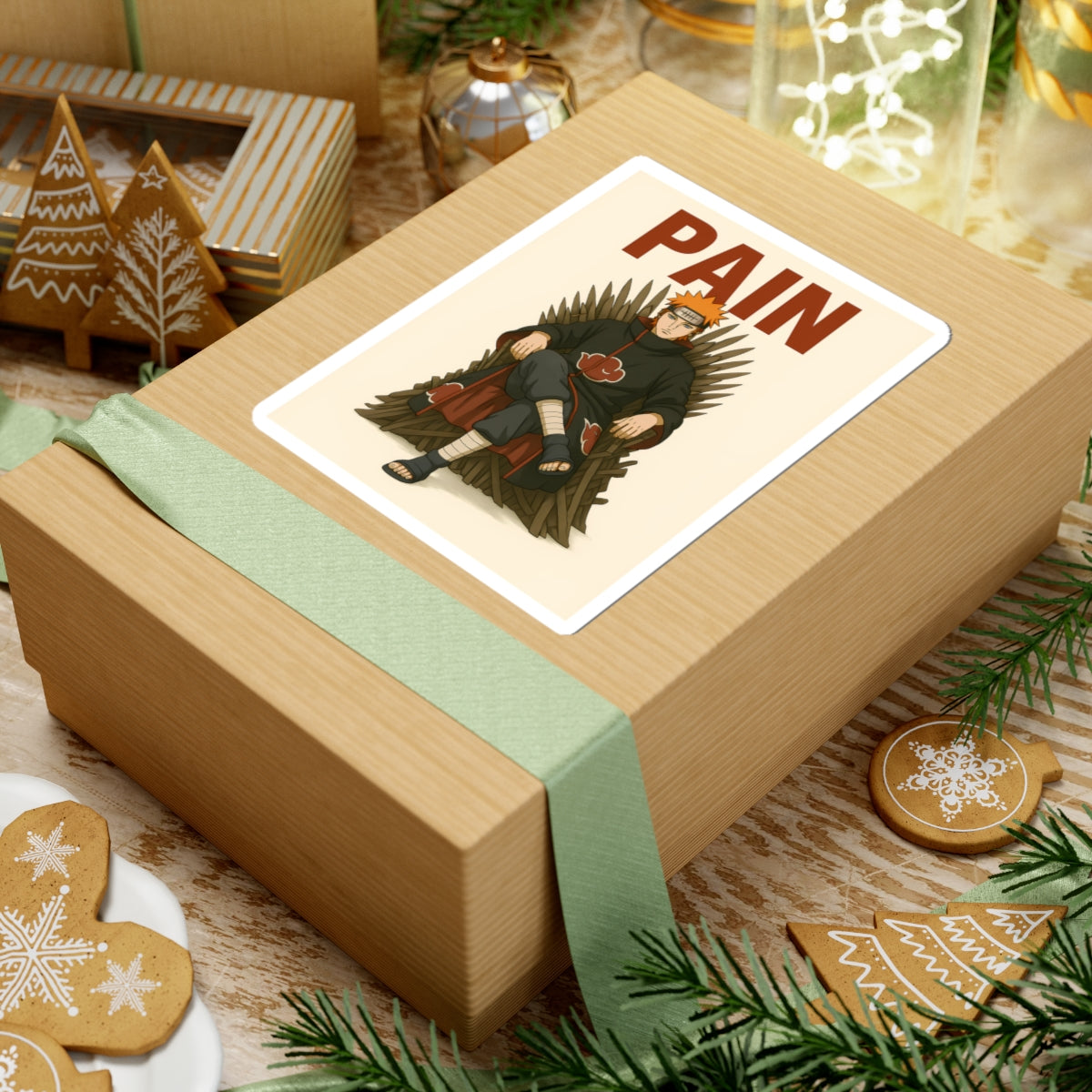 pain in the throne  Character Kiss-Cut Stickers | Laptop, Decor, Gift, Naruto, Pain, Custom Stickers