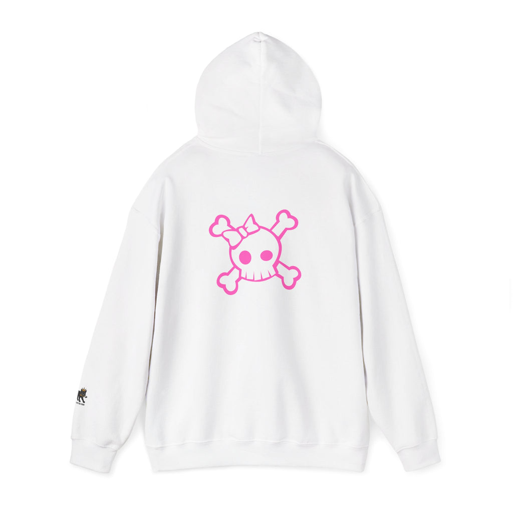 skull pink  Hooded Sweatshirt,