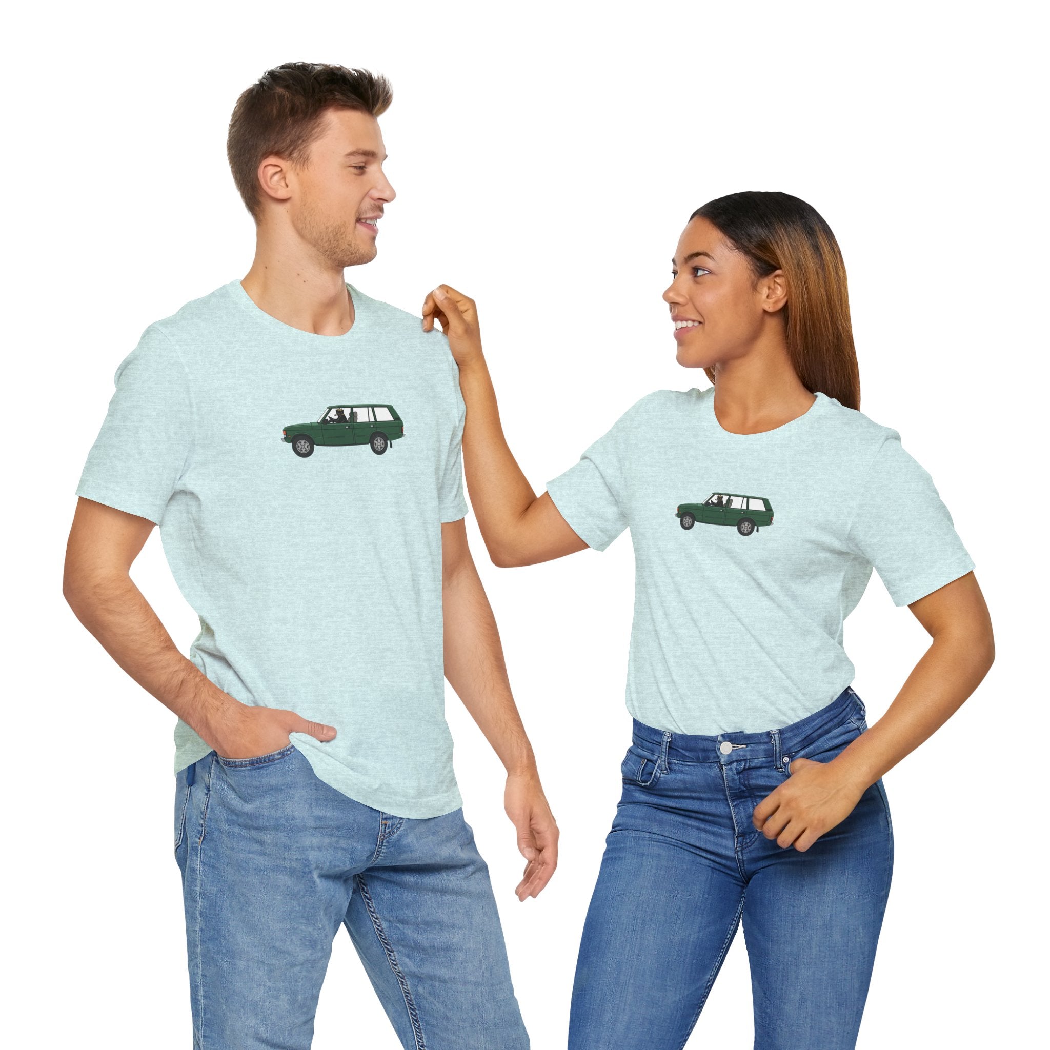green land rover classic car Stylish , high quality