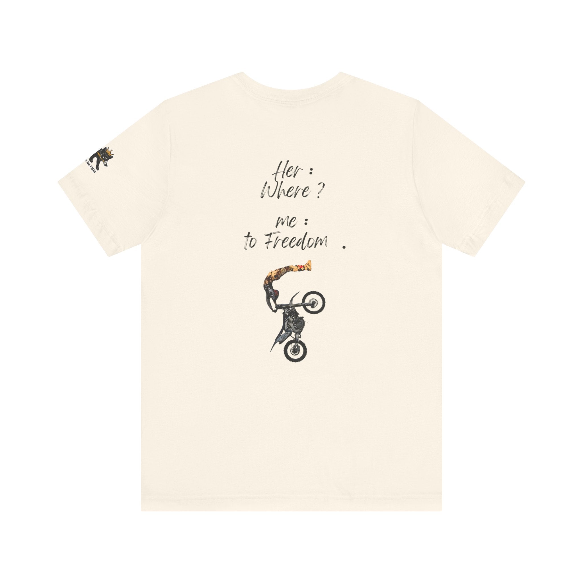 her where ? me to freedom Graphic Tee, Casual Summer Shirt, Marine Life T-Shirt, Gift for Sea Lovers,  high quality