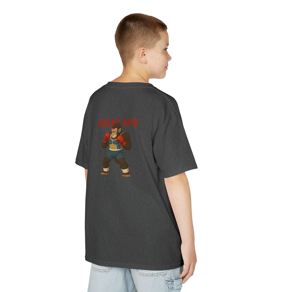 Kids Graphic Tee with Great Ape Design, Fun T-Shirt for Boys Girls, Cartoon Shirt, Birthday Gift, Playtime Apparel