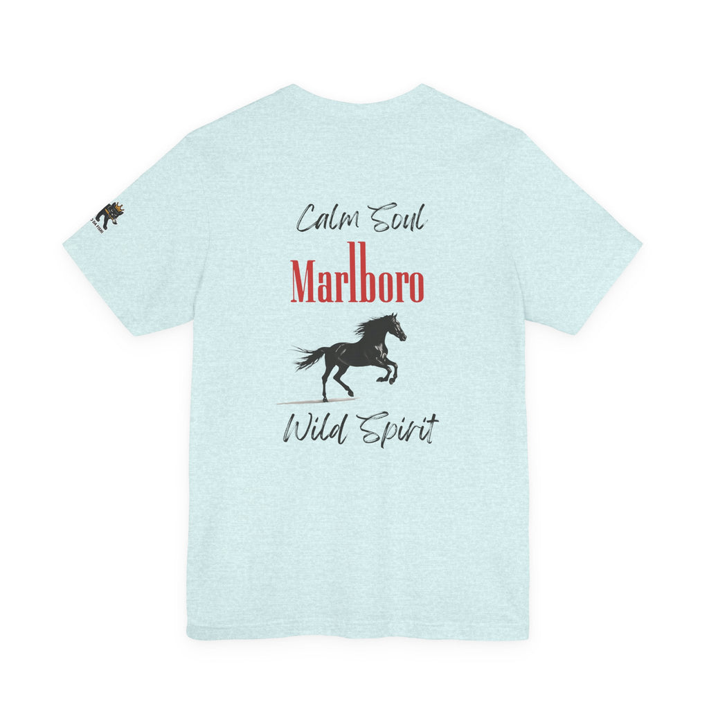 calm soul wild spirit Graphic Tee, Casual Summer Shirt, Marine Life T-Shirt, Gift for Sea Lovers,  high quality