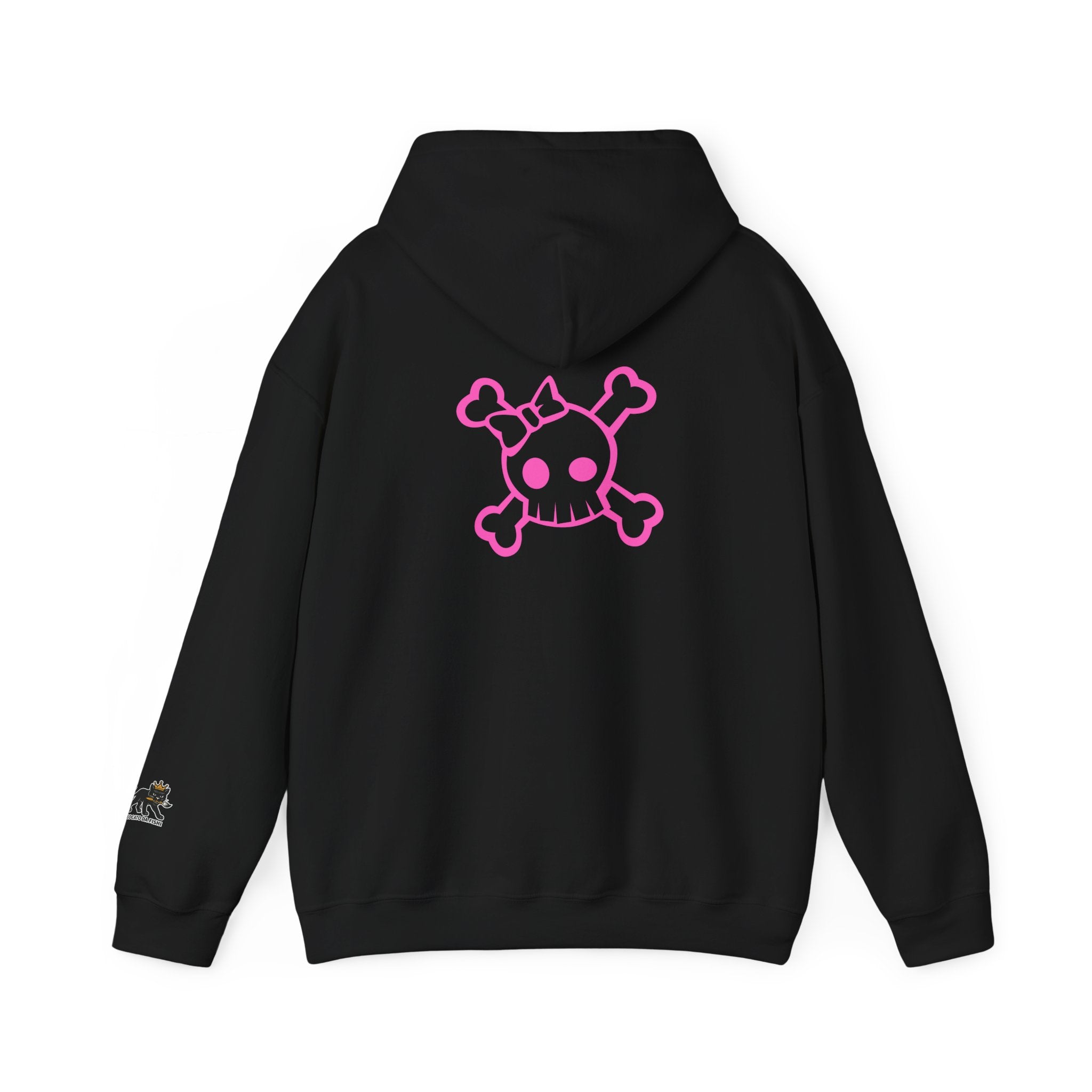 skull pink  Hooded Sweatshirt,
