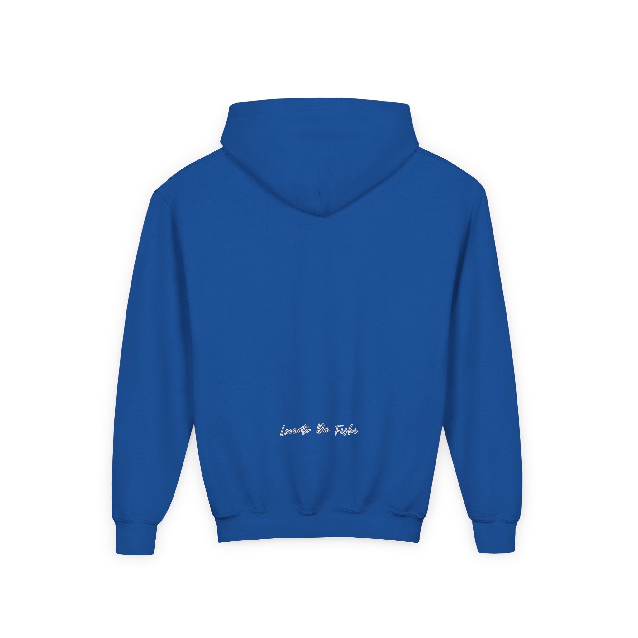 Youth Heavy Blend Hooded Sweatshirt with 'Leccato da Fish' Design - Cozy Gift for Teens, Memory Keepsake, Casual Wear, Birthday .
