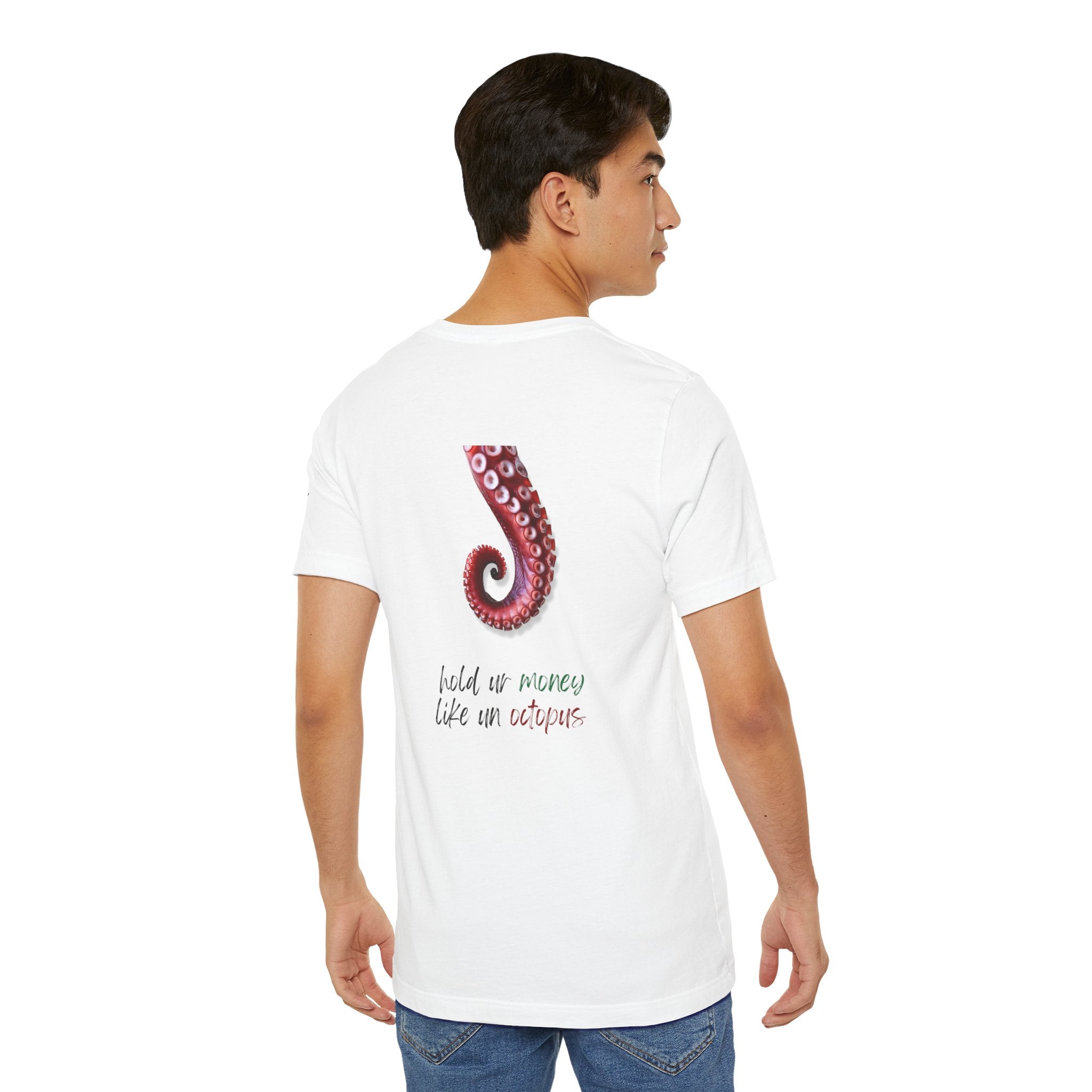 hold ur money like an octopus  Graphic Tee, Casual Summer Shirt, Marine Life T-Shirt, Gift for Sea Lovers,  high quality