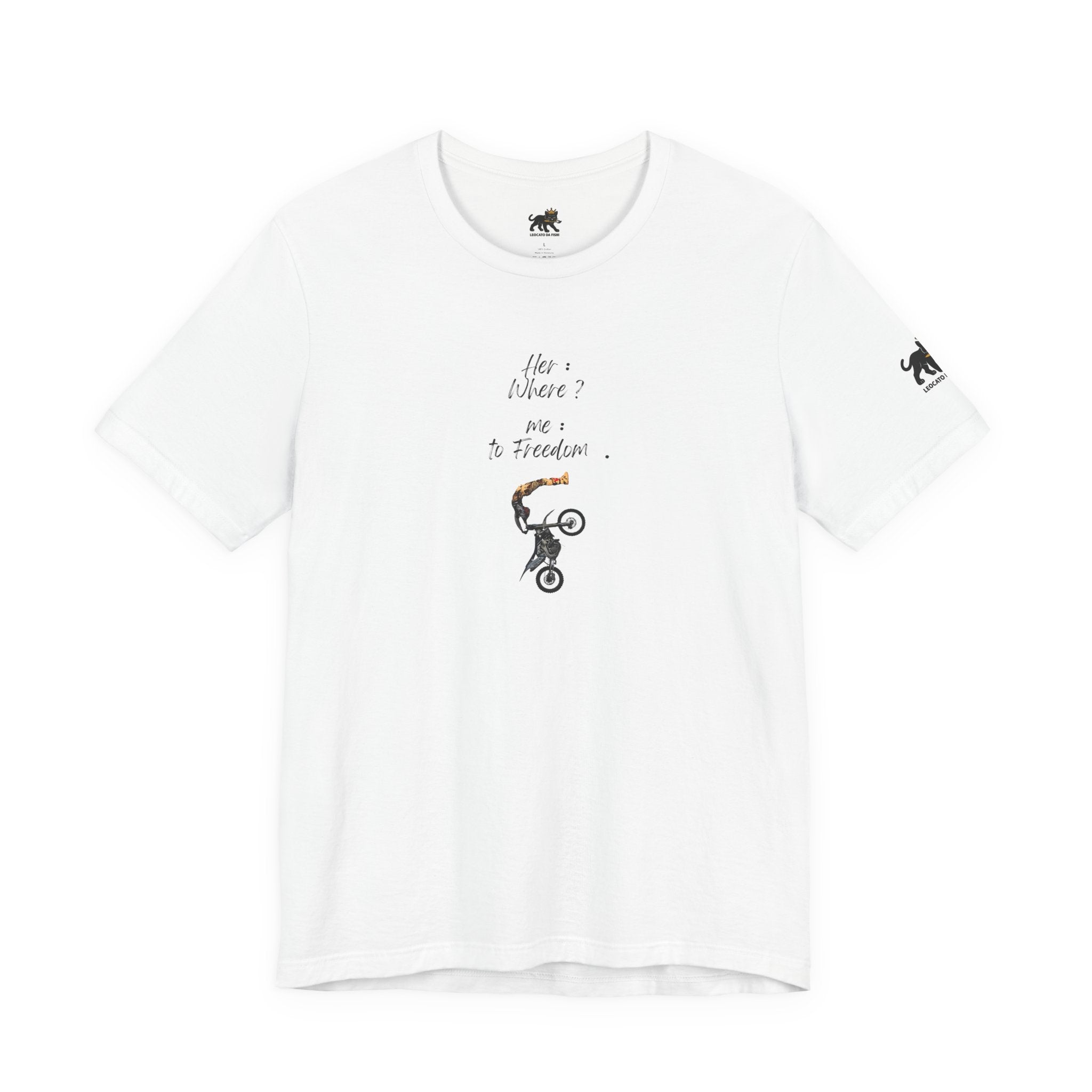 her where ? me to freedom Graphic Tee, Casual Summer Shirt, Marine Life T-Shirt, Gift for Sea Lovers,  high quality