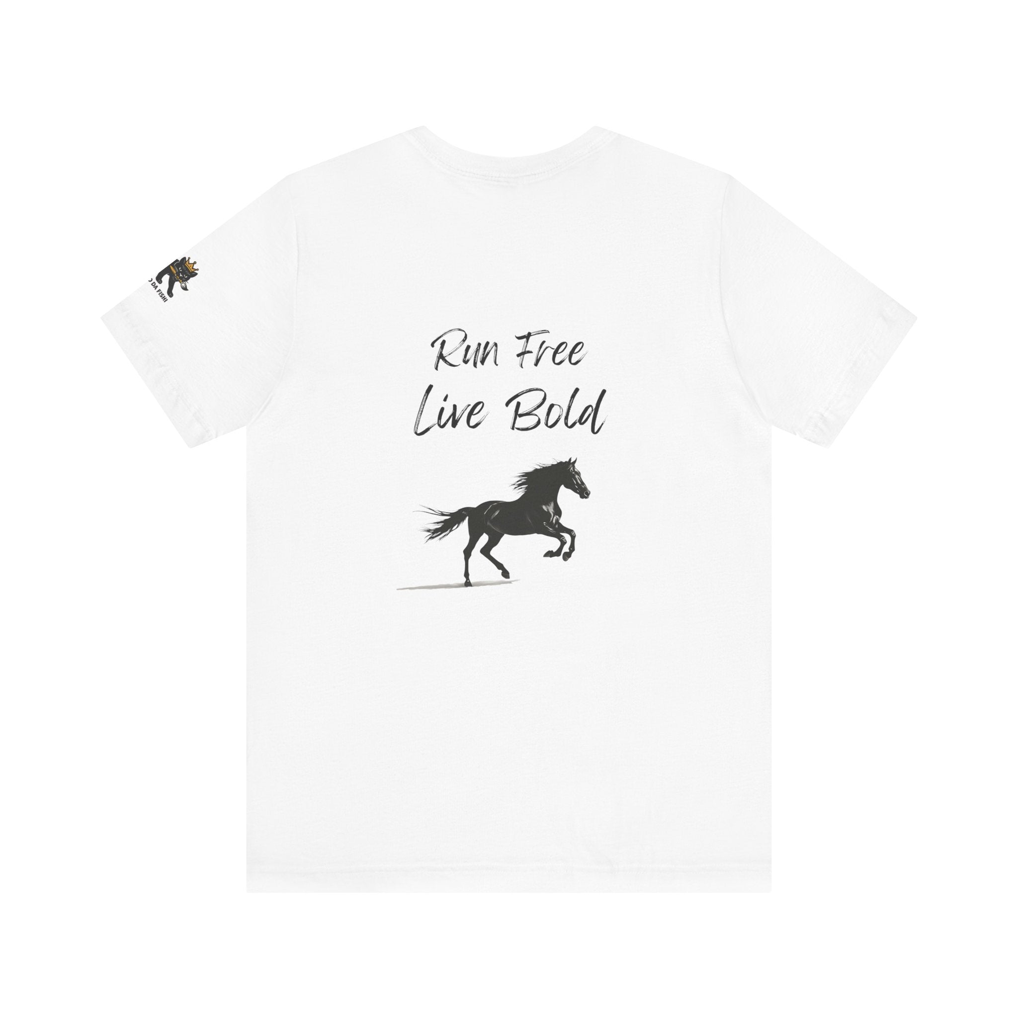 run free live bold Graphic Tee, Casual Summer Shirt, Marine Life T-Shirt, Gift for Sea Lovers,  high quality