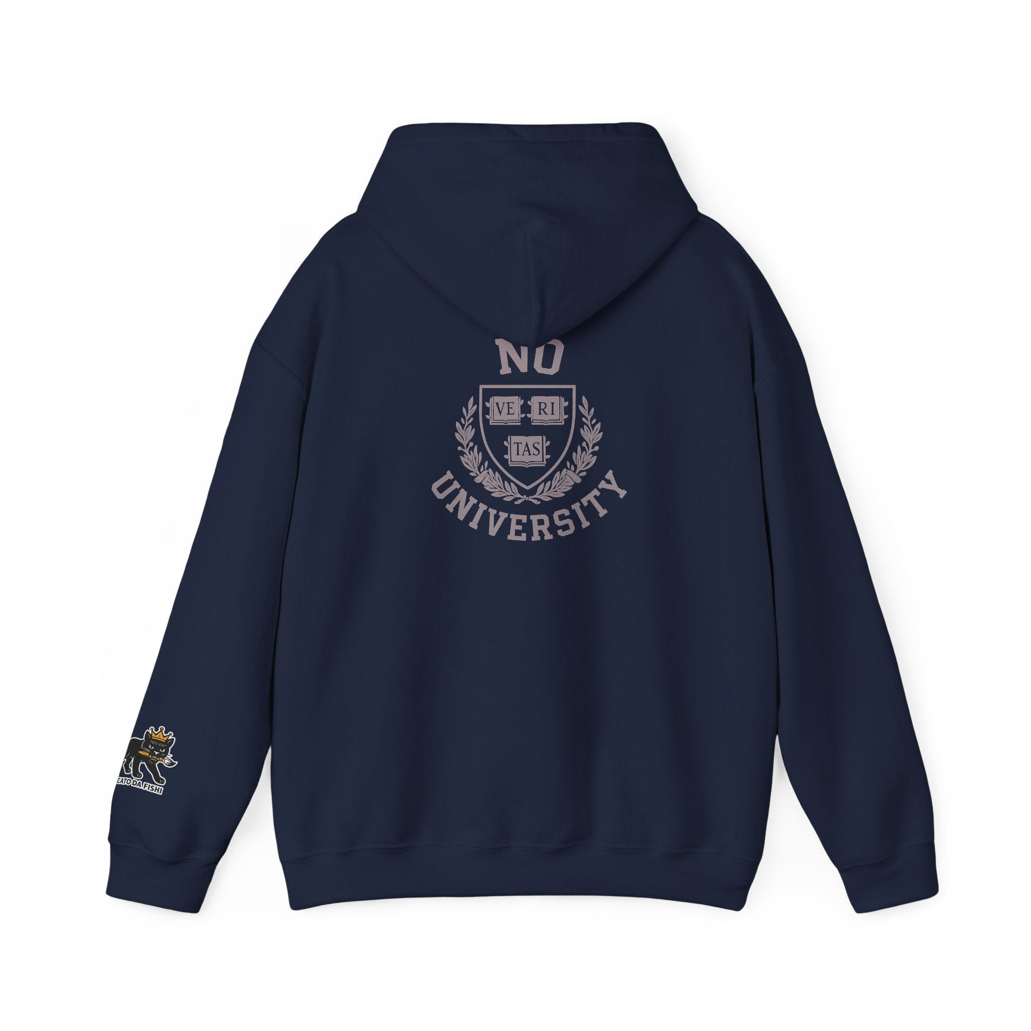Unisex Hooded 'No University' , School Spirit