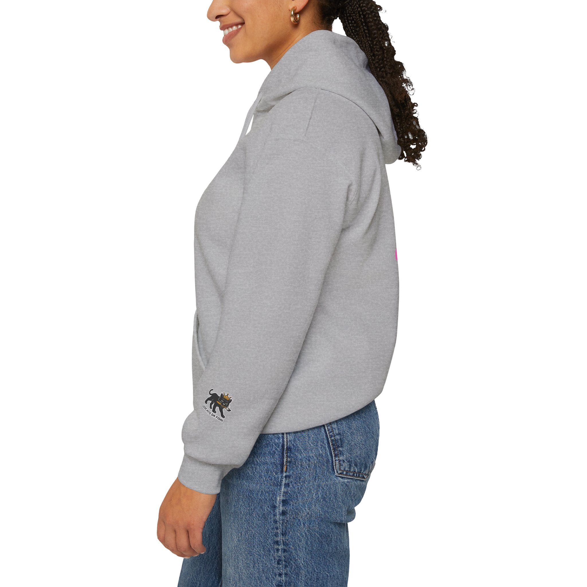 skull pink  Hooded Sweatshirt,