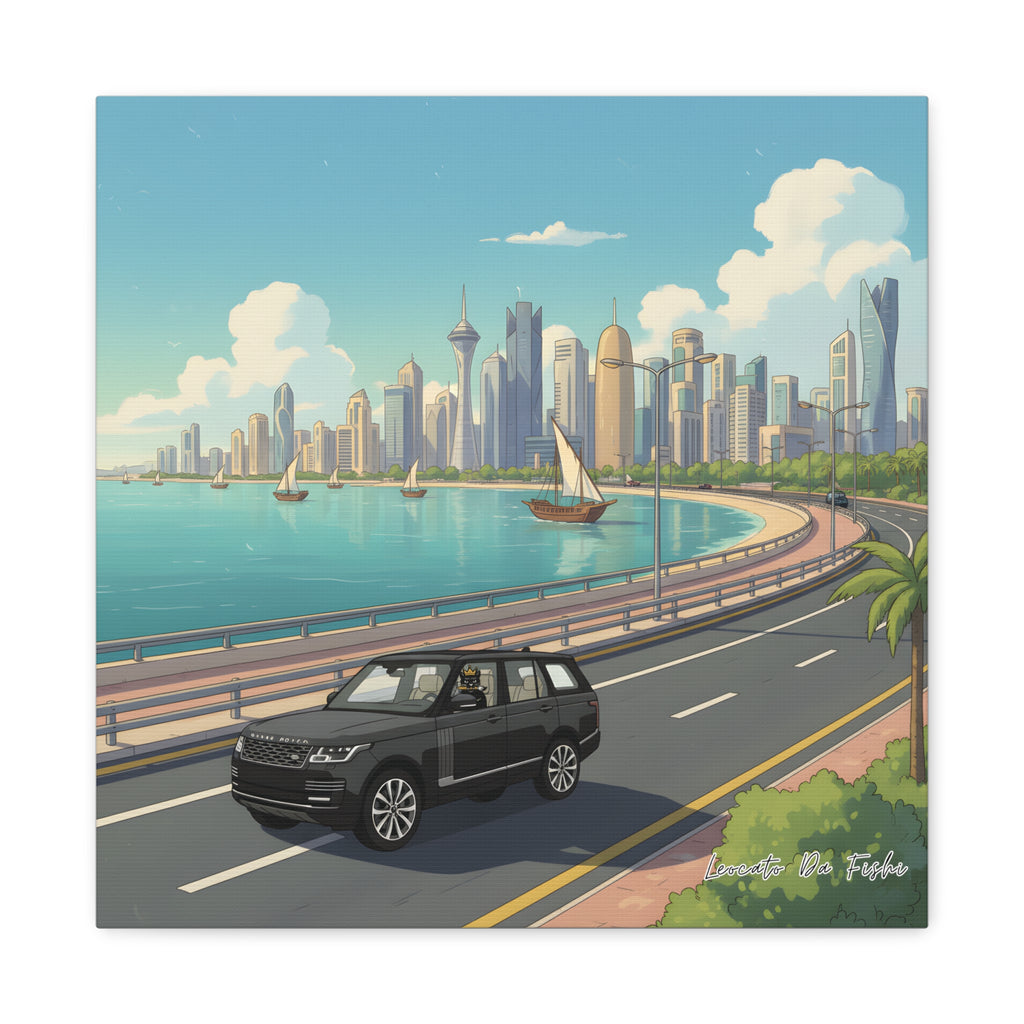 leocato da fishi in Doha Canvas Print, Wall Art Decor,