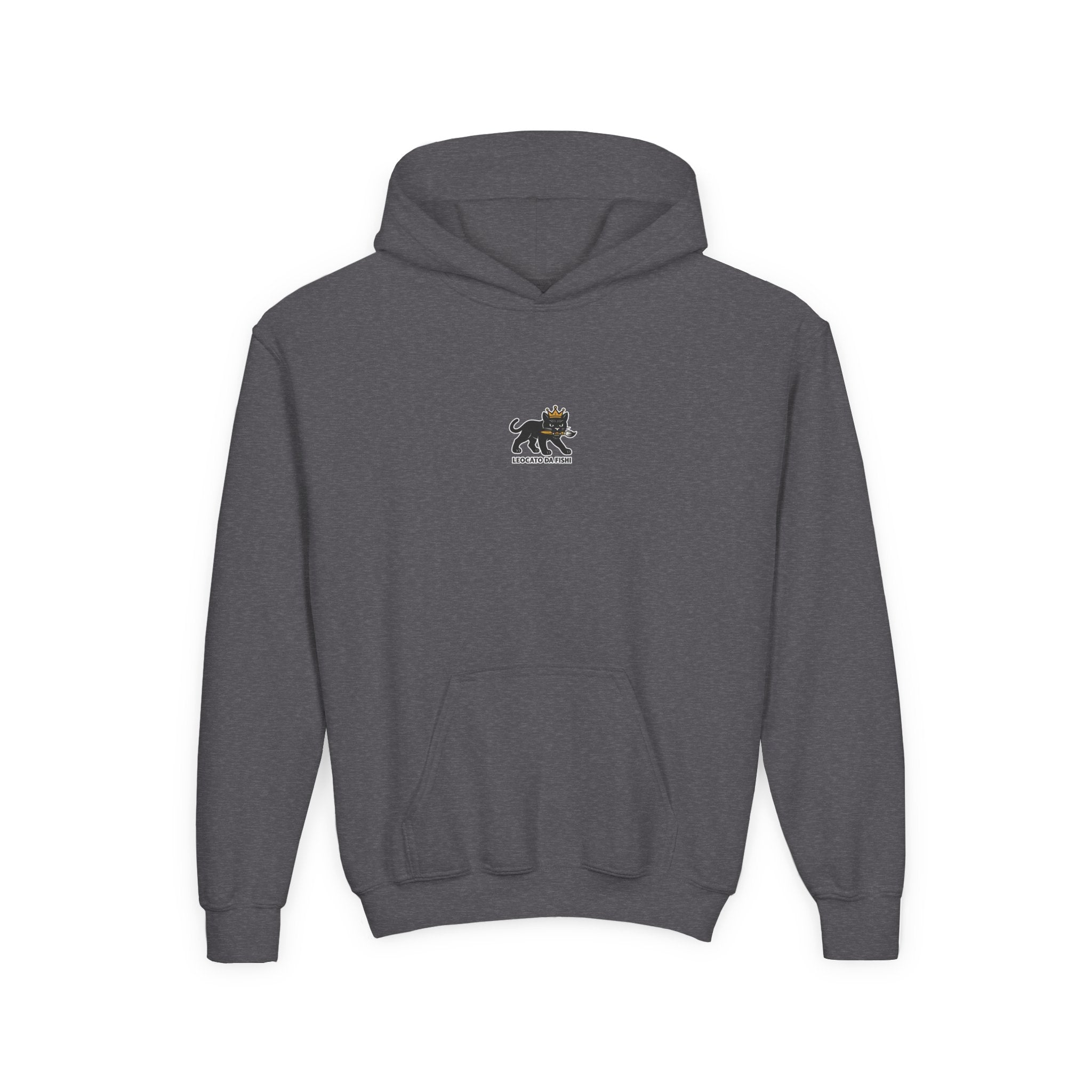 Youth Heavy Blend Hooded Sweatshirt with 'Leccato da Fish' Design - Cozy Gift for Teens, Memory Keepsake, Casual Wear, Birthday .