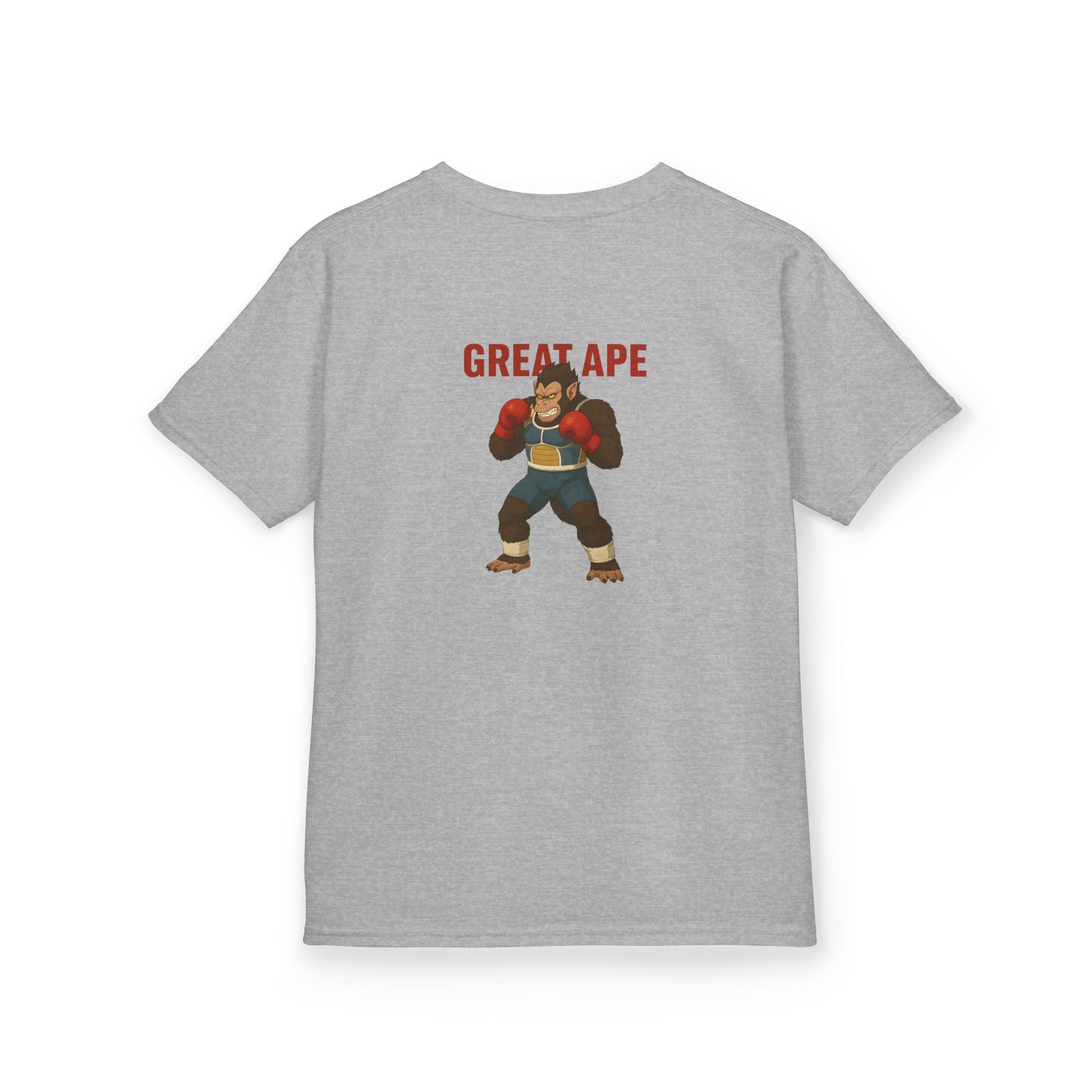 Kids Graphic Tee with Great Ape Design, Fun T-Shirt for Boys Girls, Cartoon Shirt, Birthday Gift, Playtime Apparel