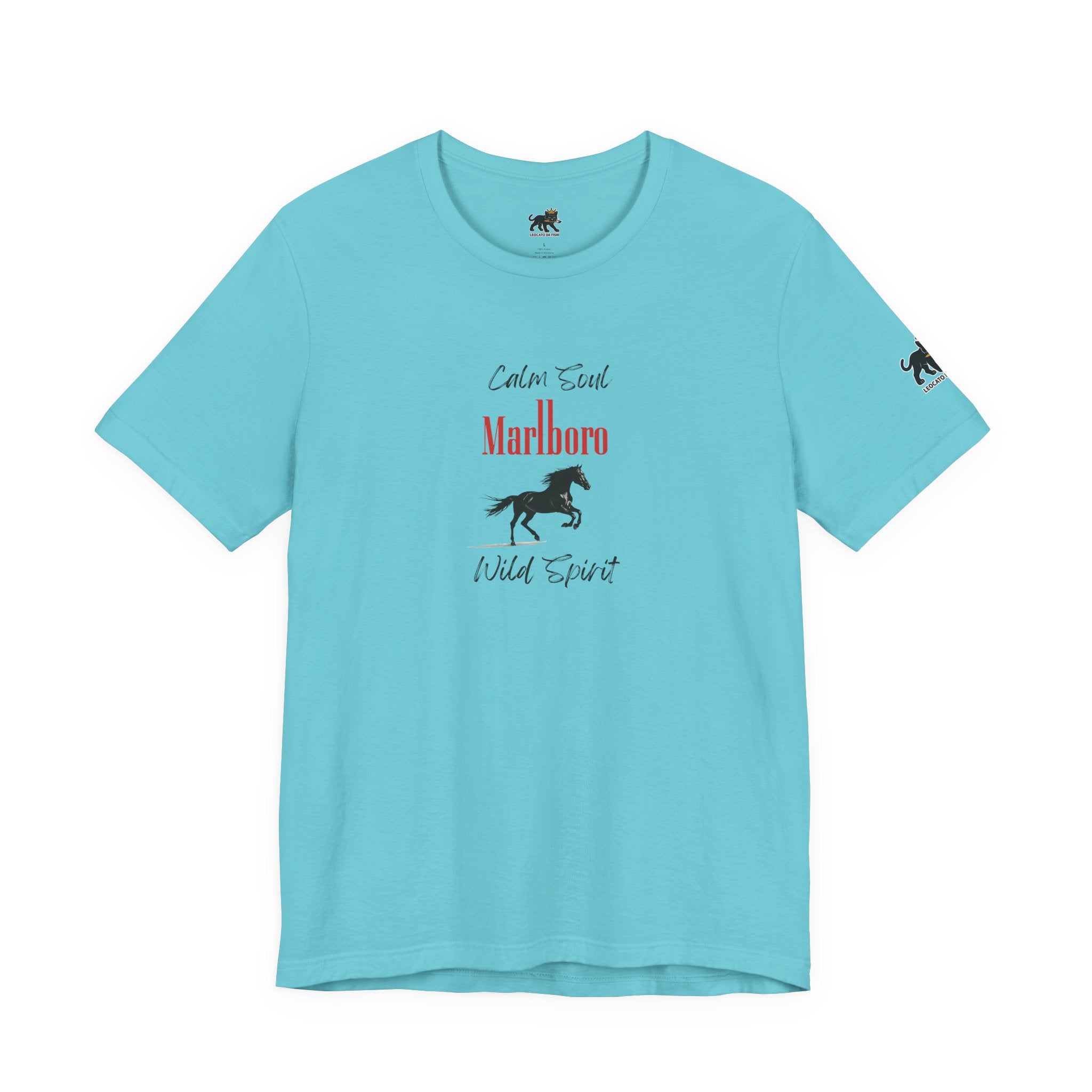 calm soul wild spirit Graphic Tee, Casual Summer Shirt, Marine Life T-Shirt, Gift for Sea Lovers,  high quality