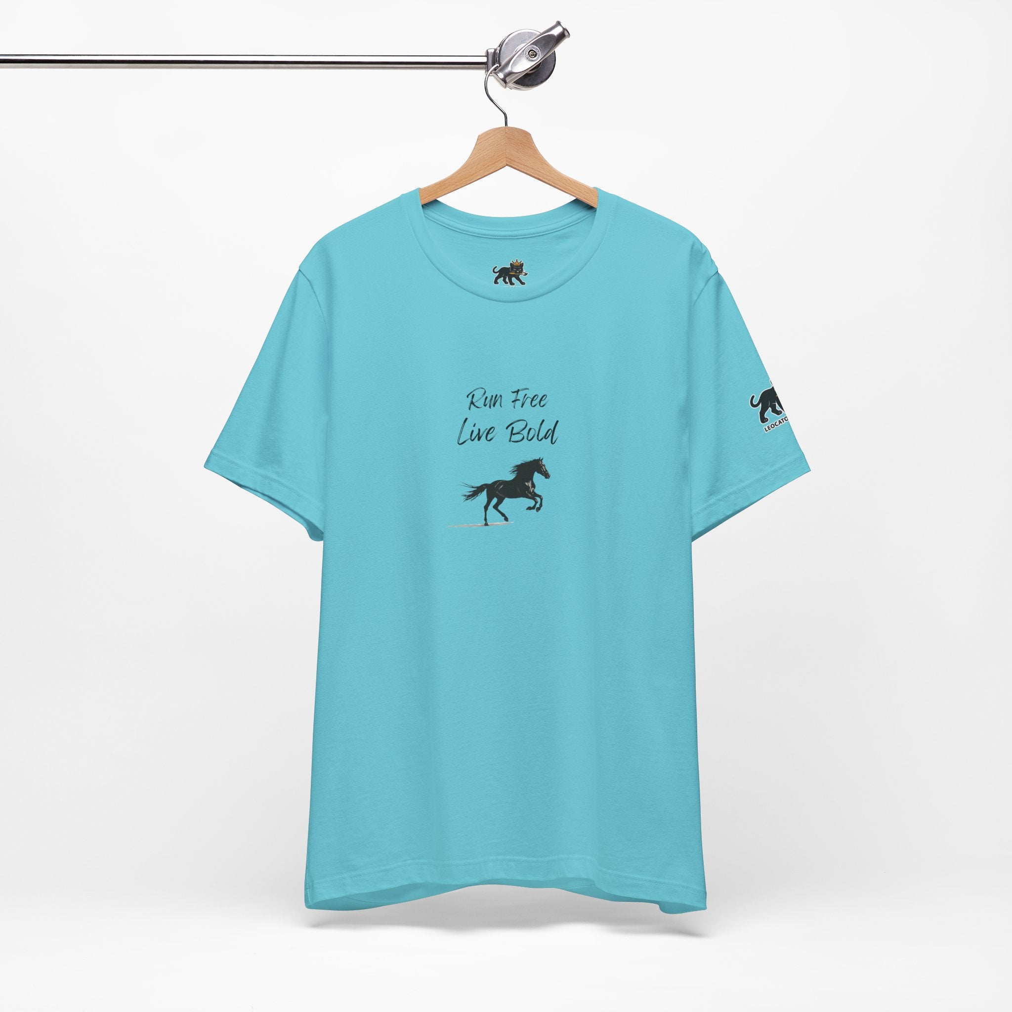 run free live bold Graphic Tee, Casual Summer Shirt, Marine Life T-Shirt, Gift for Sea Lovers,  high quality