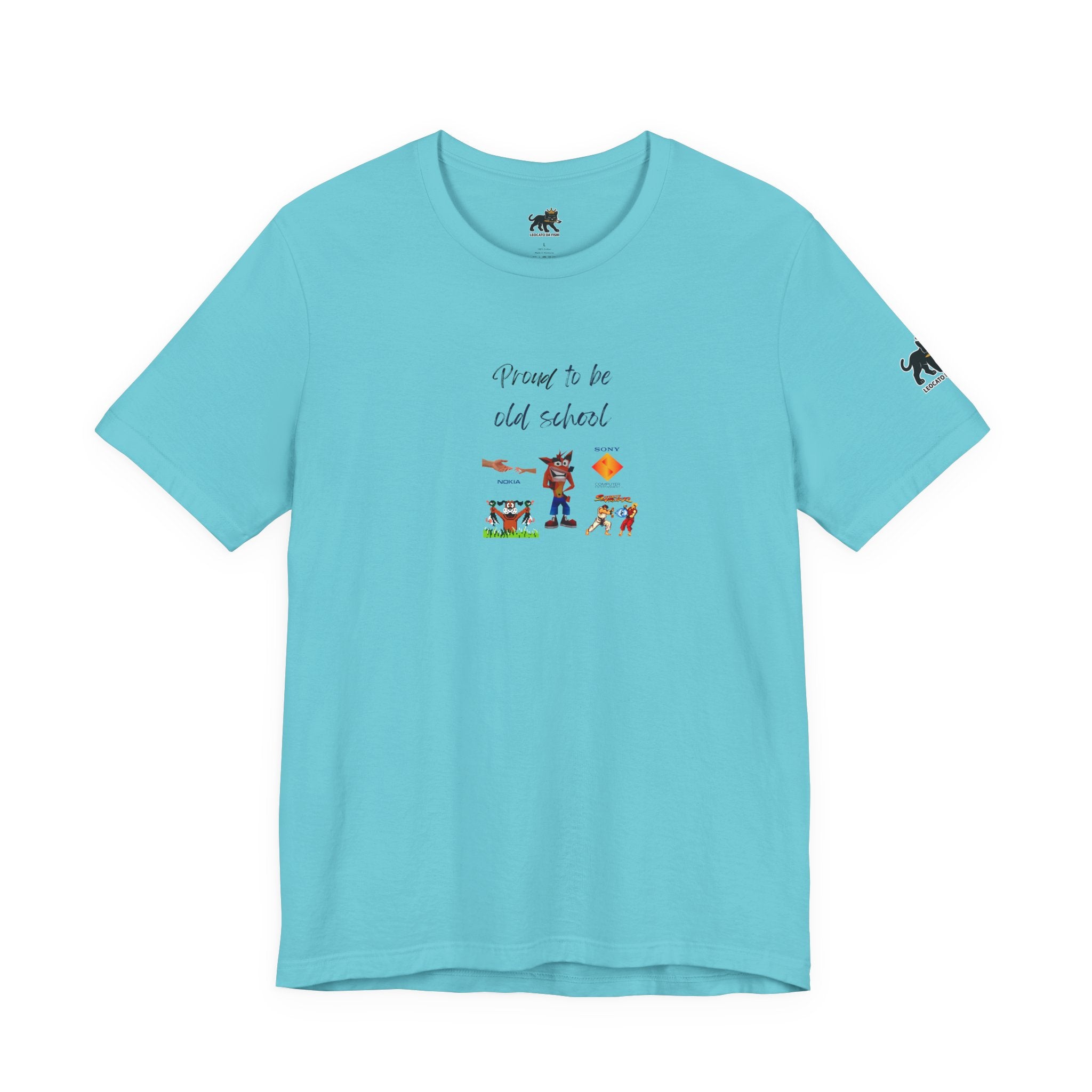proud to be old school   Graphic Tee, Casual Summer Shirt, Marine Life T-Shirt, Gift for Sea Lovers,  high quality