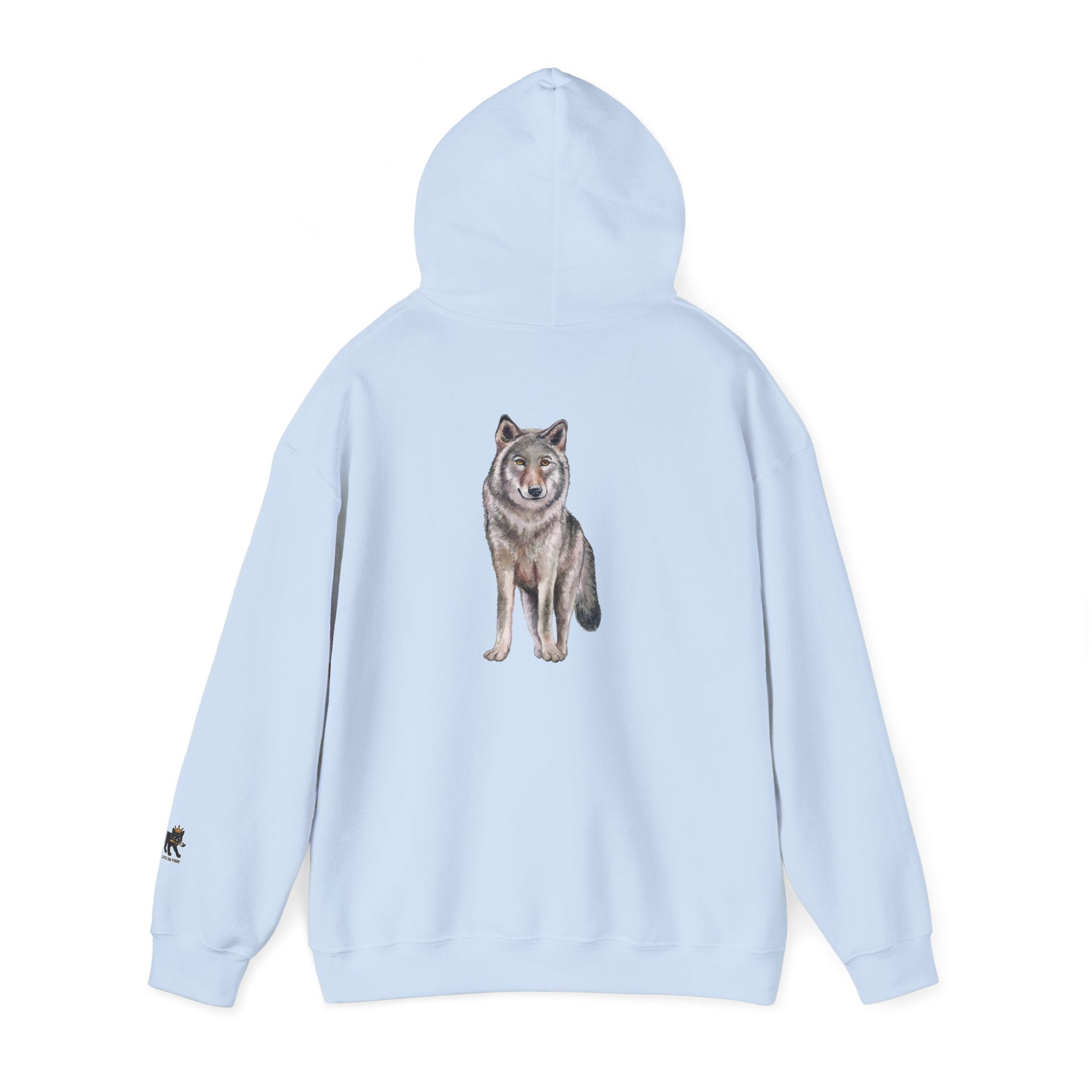 Wolf Hooded Sweatshirt, Unisex Casual Hoodie,