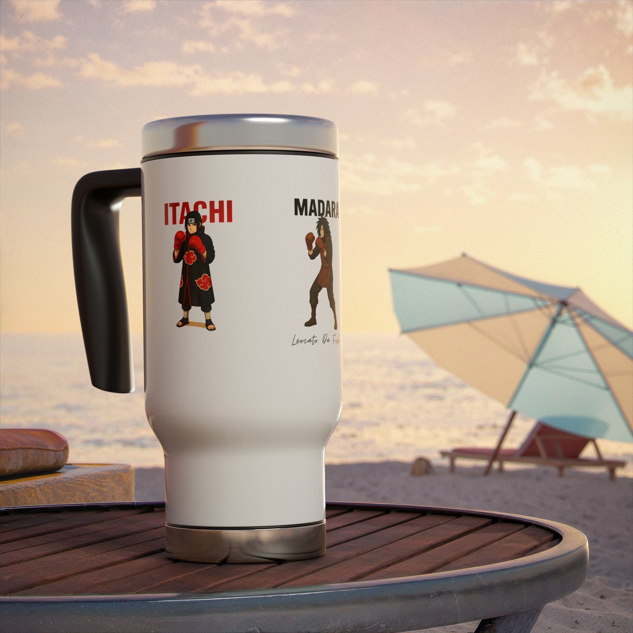 akatsuki Characters Travel Mug, Madara, Itachi, Stainless Steel Mug, Gifts for Anime Fans, Coffee Lovers, Travel Accessories