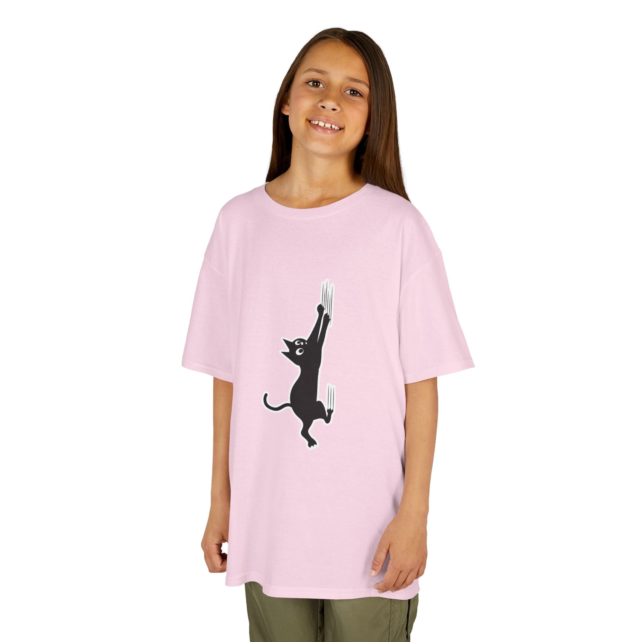 Playful Cat Kids Tee - Cute Cotton T-Shirt,