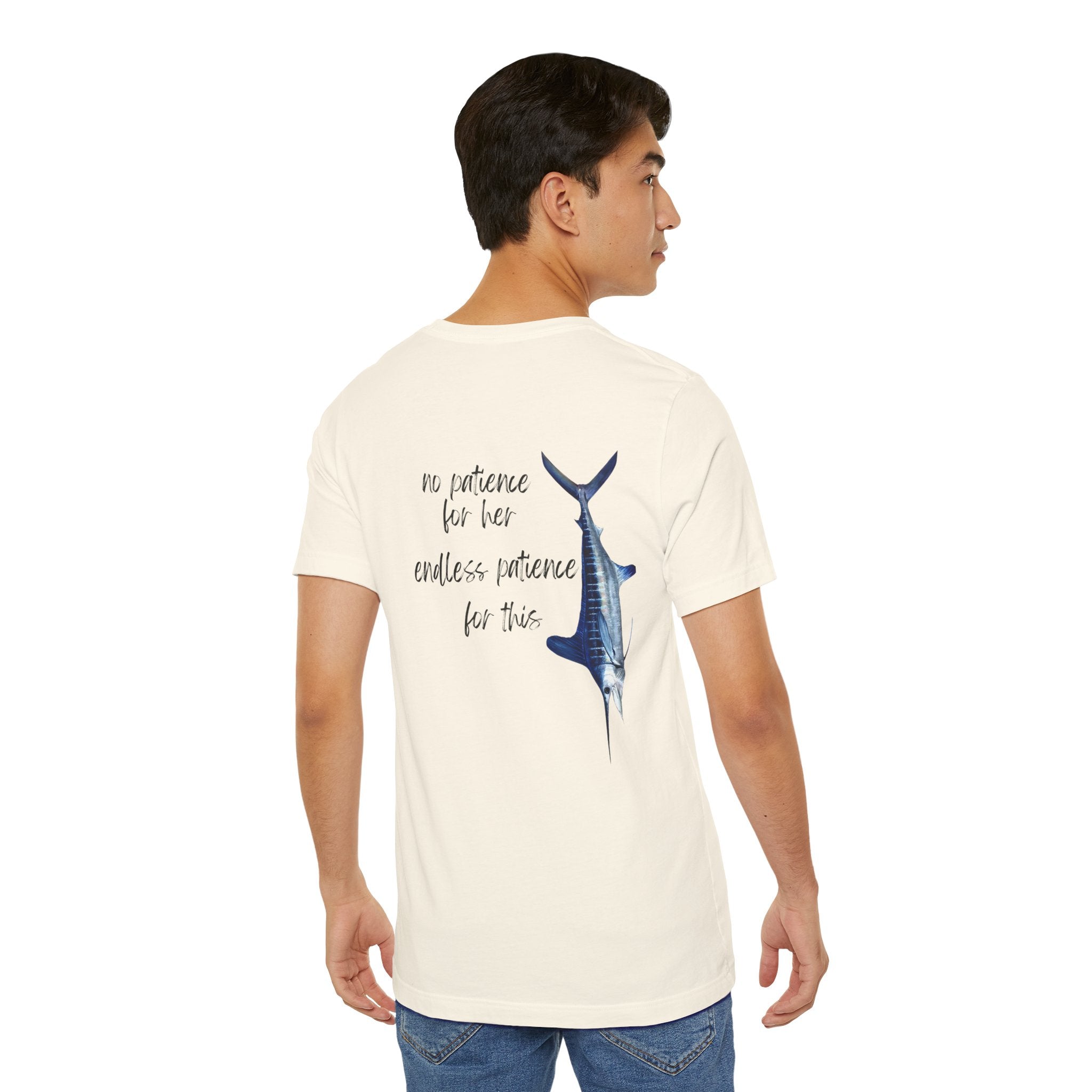 No patience for her, endless patience for this Graphic Tee, Casual Summer Shirt, Marine Life T-Shirt, Gift for Sea Lovers,  high quality