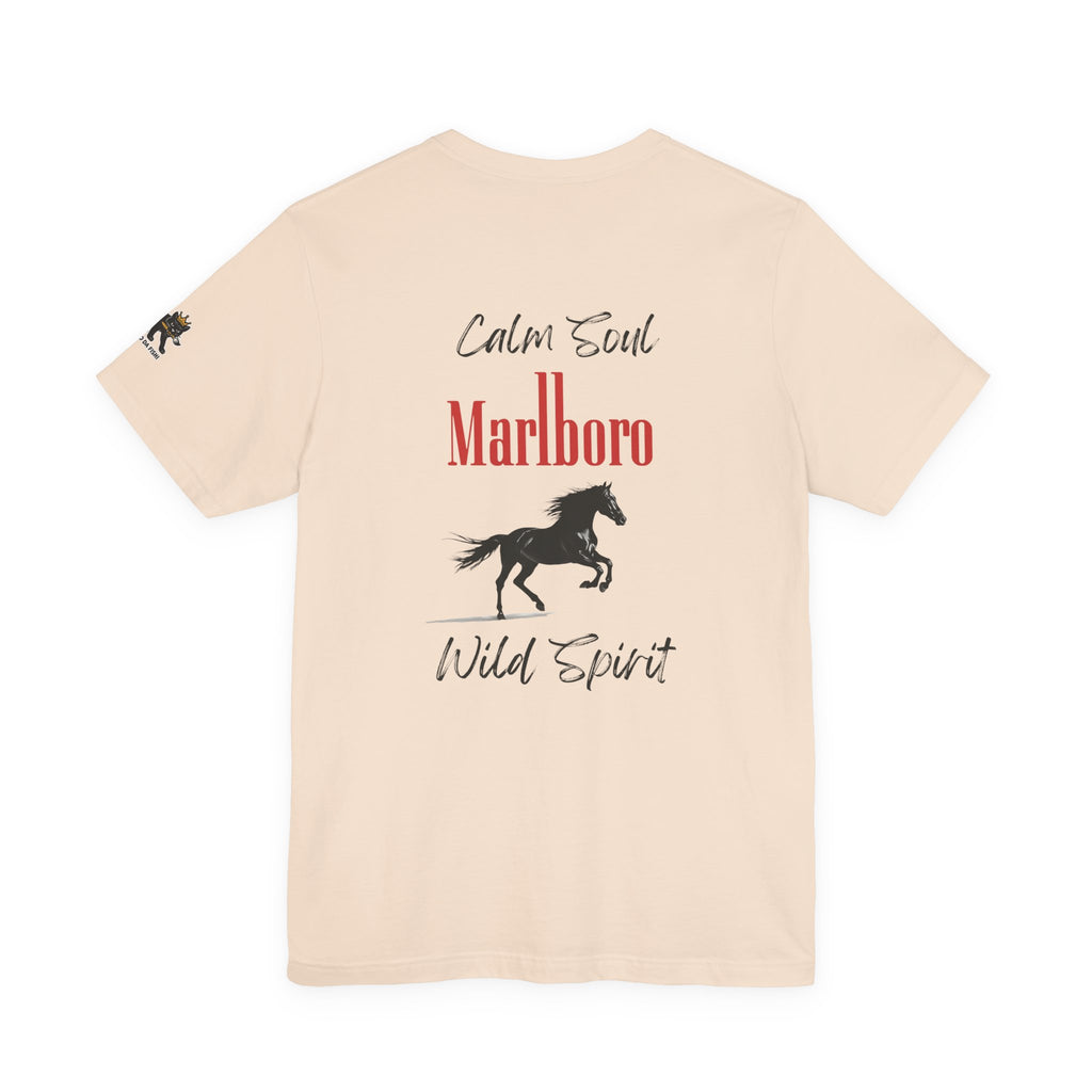 calm soul wild spirit Graphic Tee, Casual Summer Shirt, Marine Life T-Shirt, Gift for Sea Lovers,  high quality