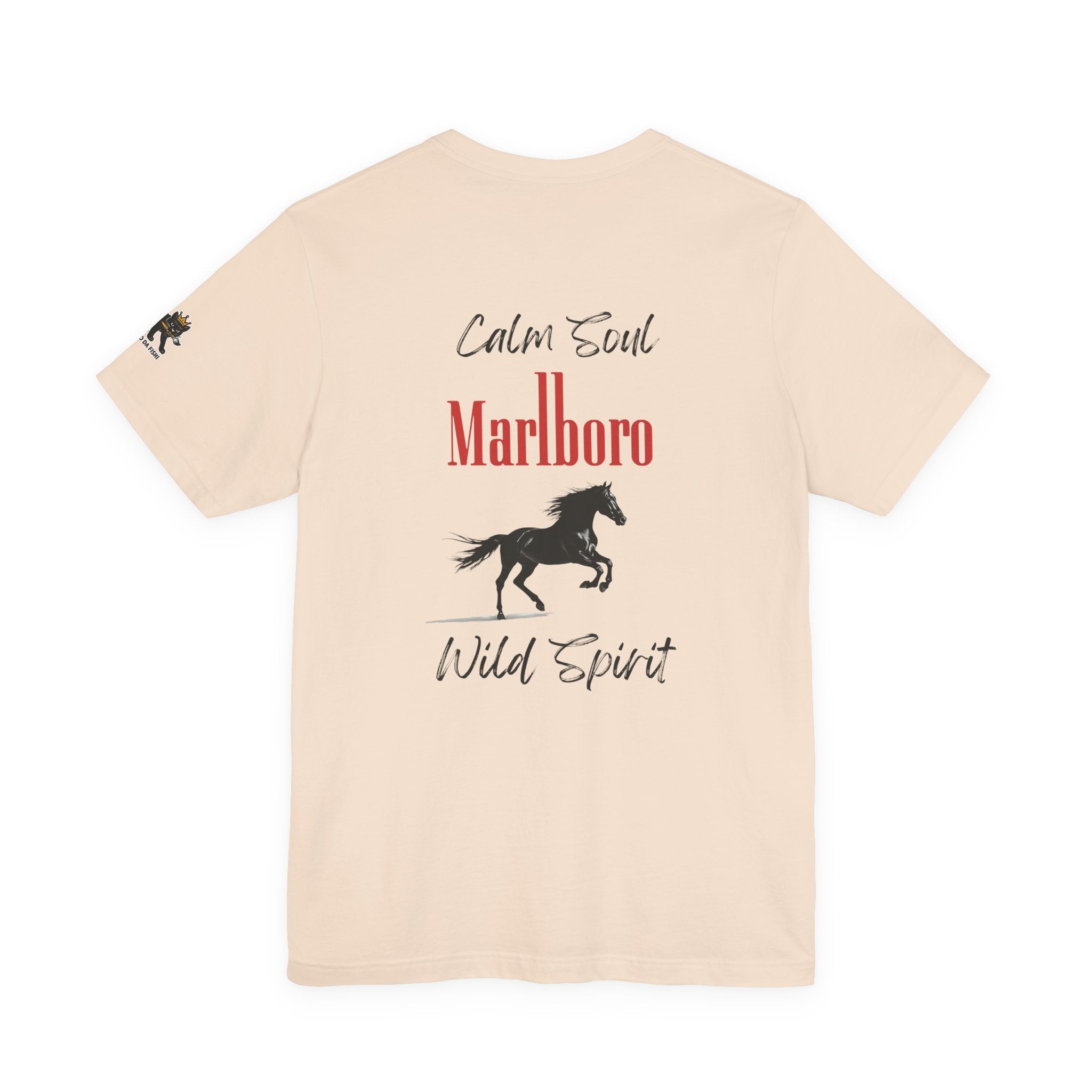 calm soul wild spirit Graphic Tee, Casual Summer Shirt, Marine Life T-Shirt, Gift for Sea Lovers,  high quality