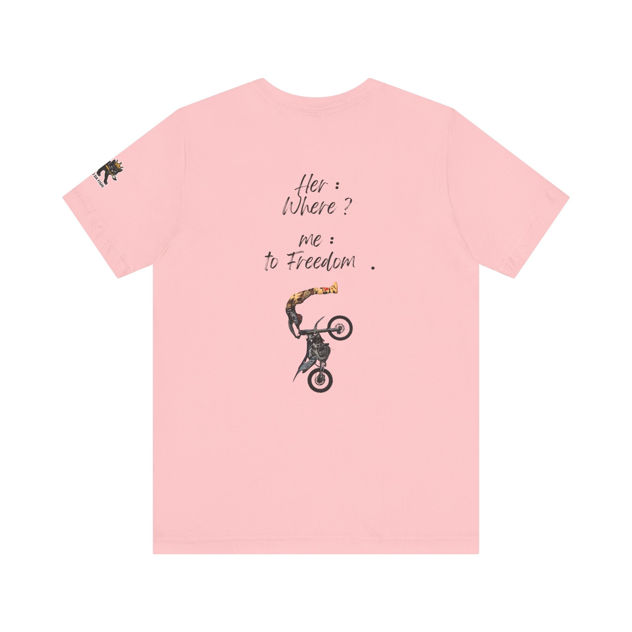 her where ? me to freedom Graphic Tee, Casual Summer Shirt, Marine Life T-Shirt, Gift for Sea Lovers,  high quality