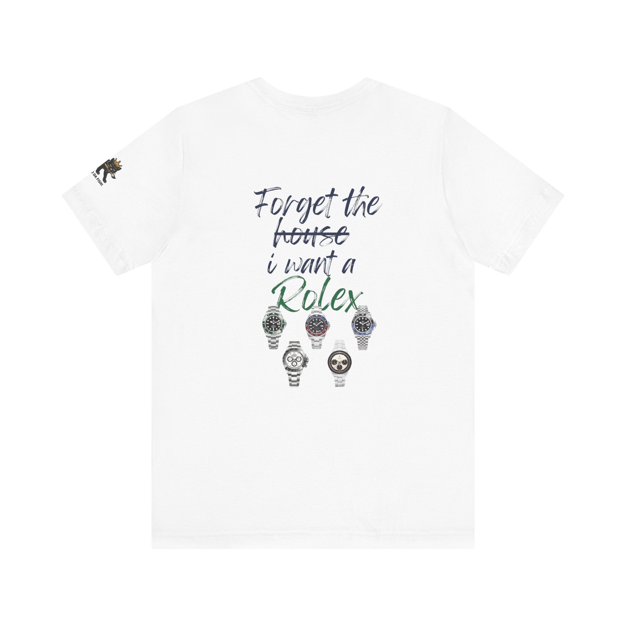 forget i want rolex Graphic Tee, Casual Summer Shirt, Marine Life T-Shirt, Gift for Sea Lovers,  high quality