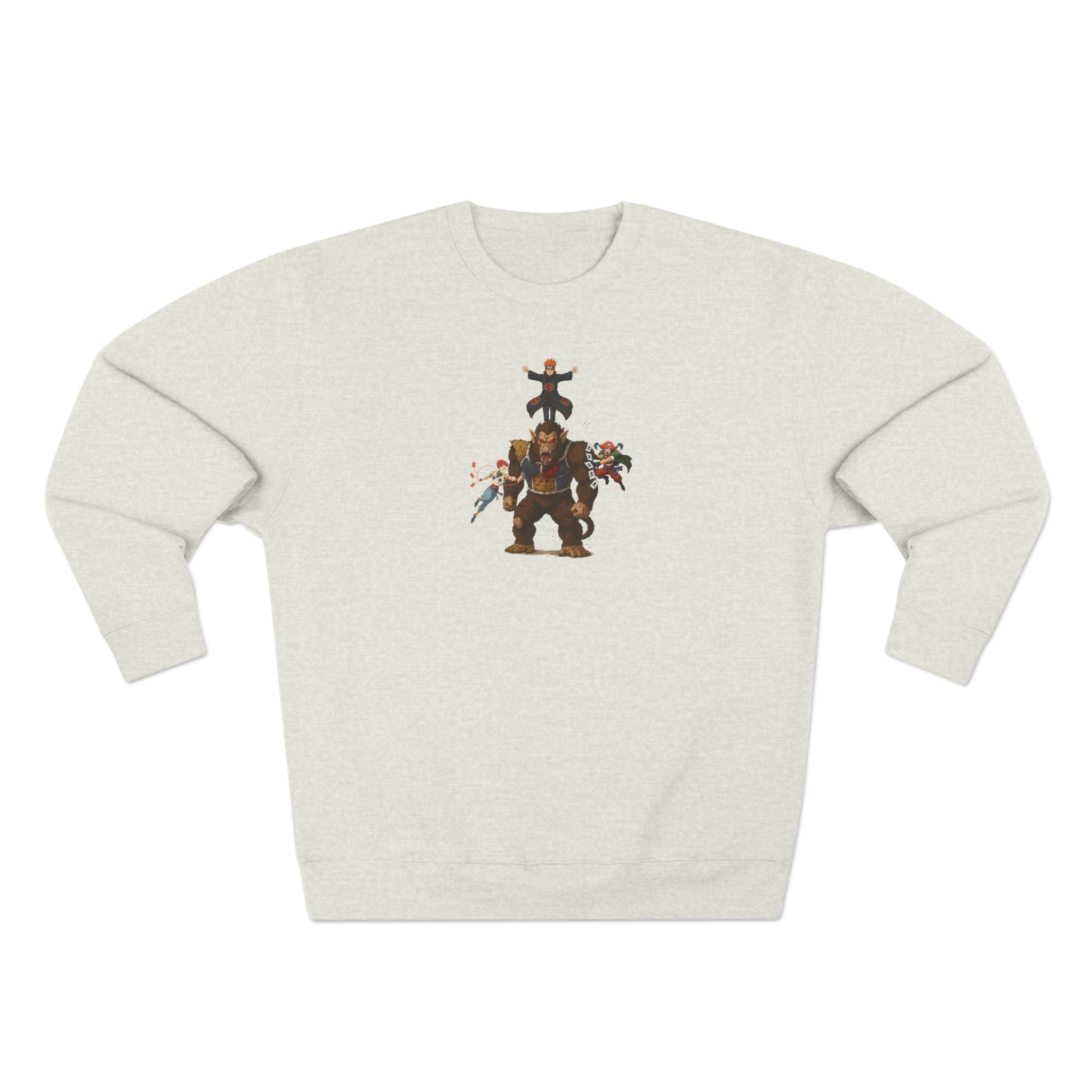 big fight Unisex Cartoon Sweatshirt with Fun Character Design, Graphic Sweatshirt for Fans, Cozy Gift for Birthdays, Casual Wear, Unique Apparel
