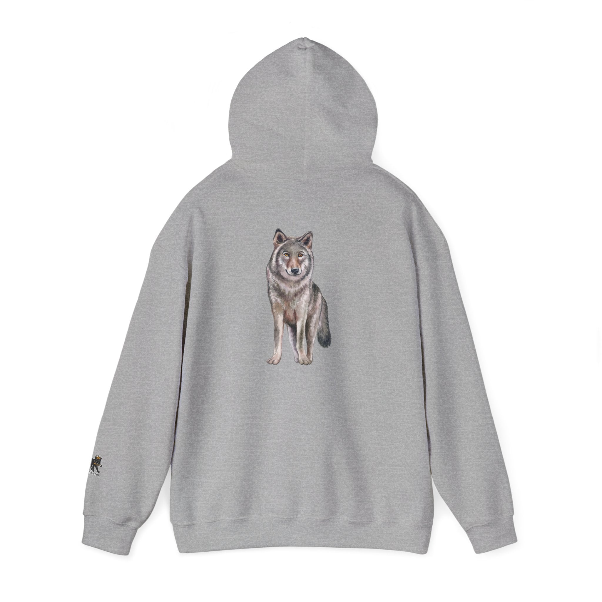 Wolf Hooded Sweatshirt, Unisex Casual Hoodie,