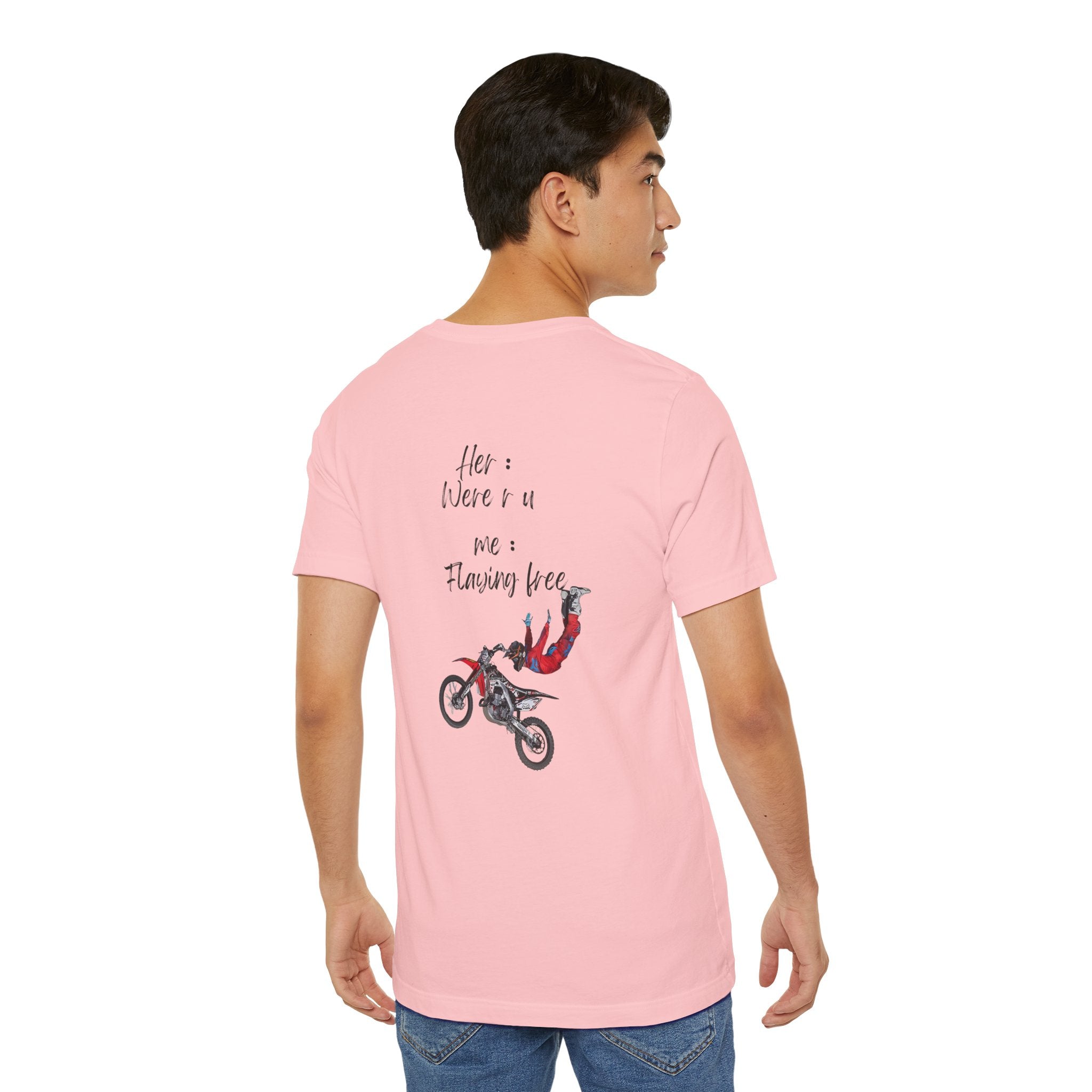 her where r u  ? me flaying free Graphic Tee, Casual Summer Shirt, Marine Life T-Shirt, Gift for Sea Lovers,  high quality