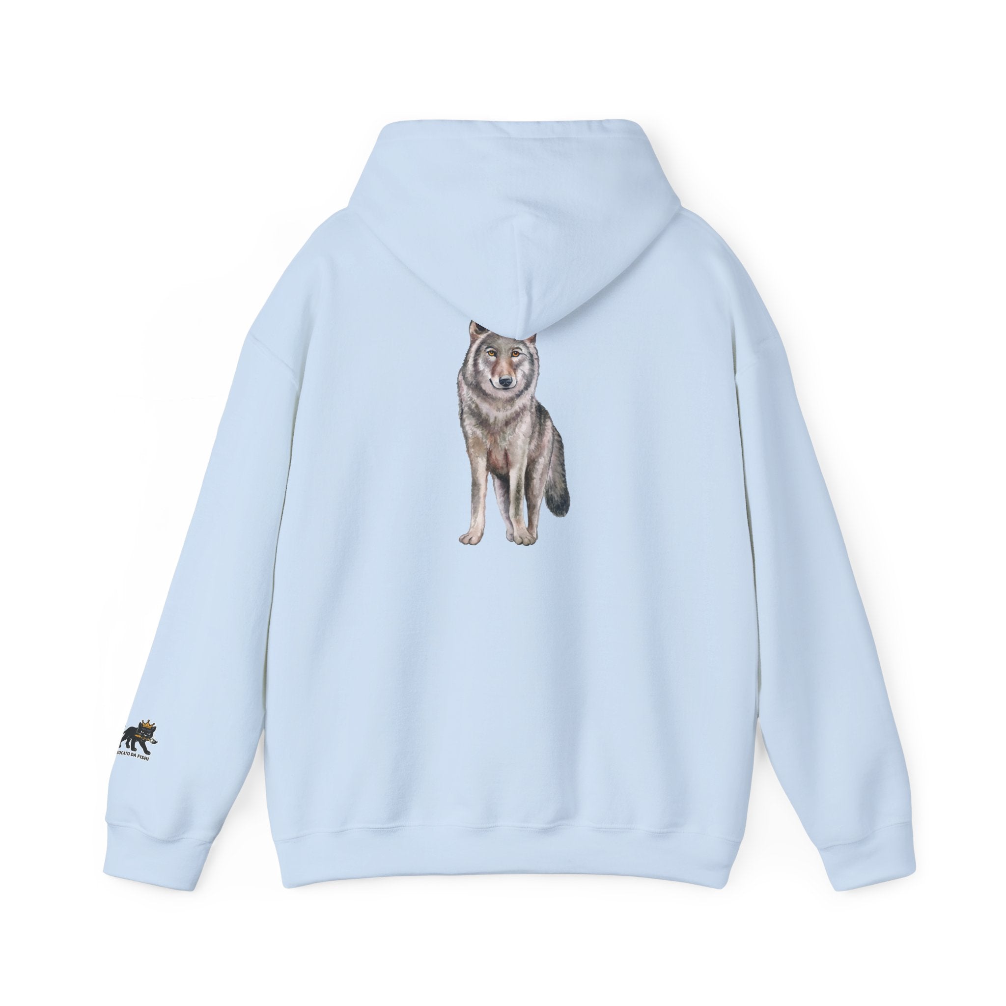 Wolf Hooded Sweatshirt, Unisex Casual Hoodie,