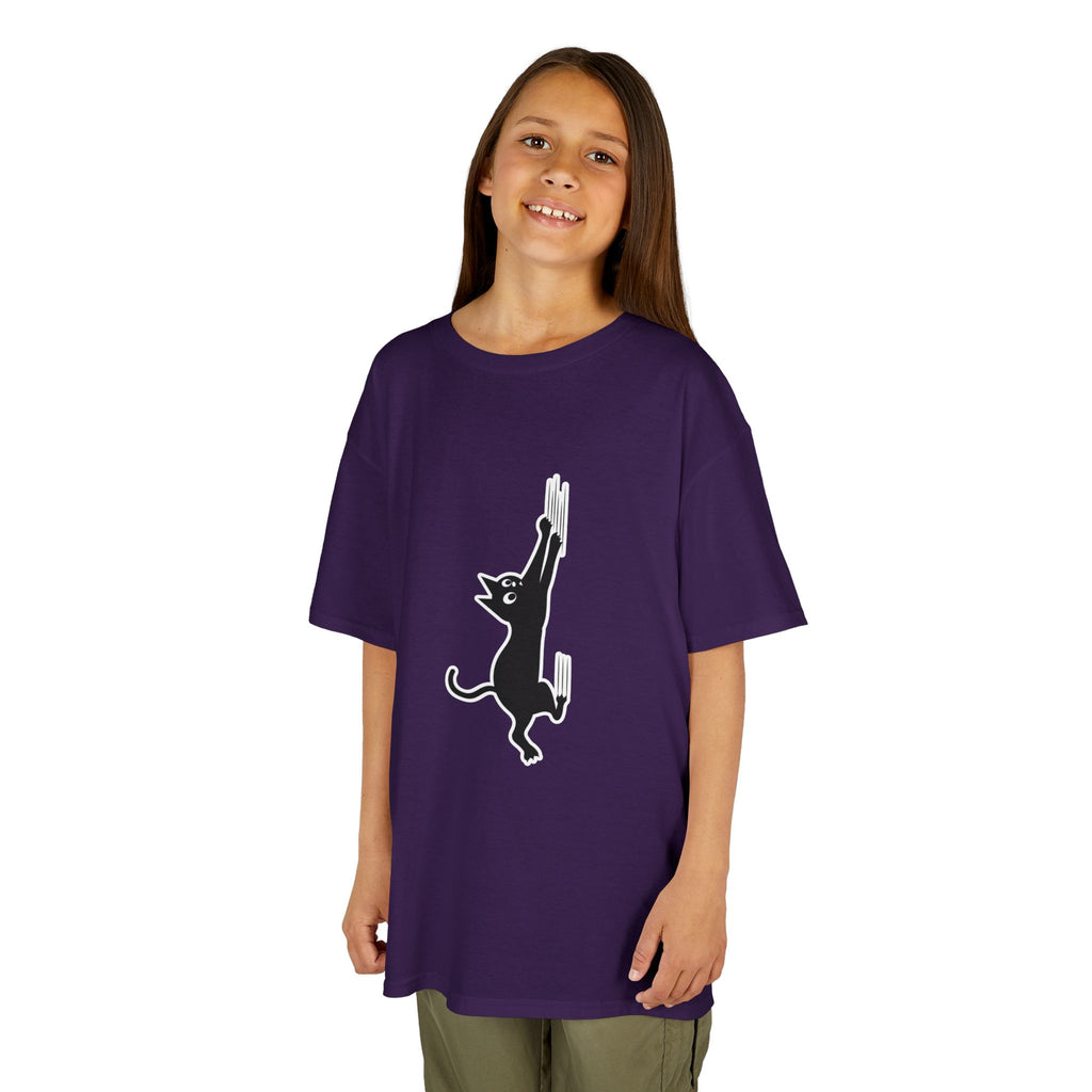 Playful Cat Kids Tee - Cute Cotton T-Shirt,