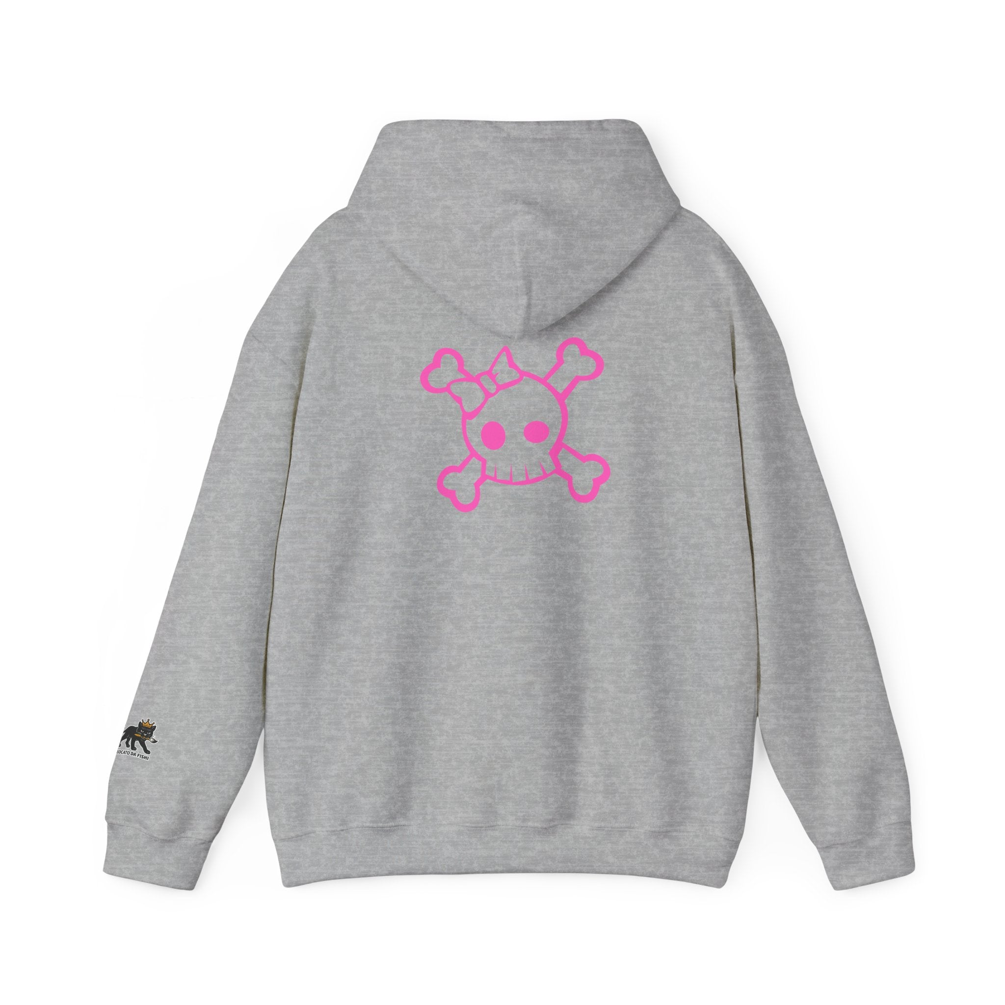 skull pink  Hooded Sweatshirt,
