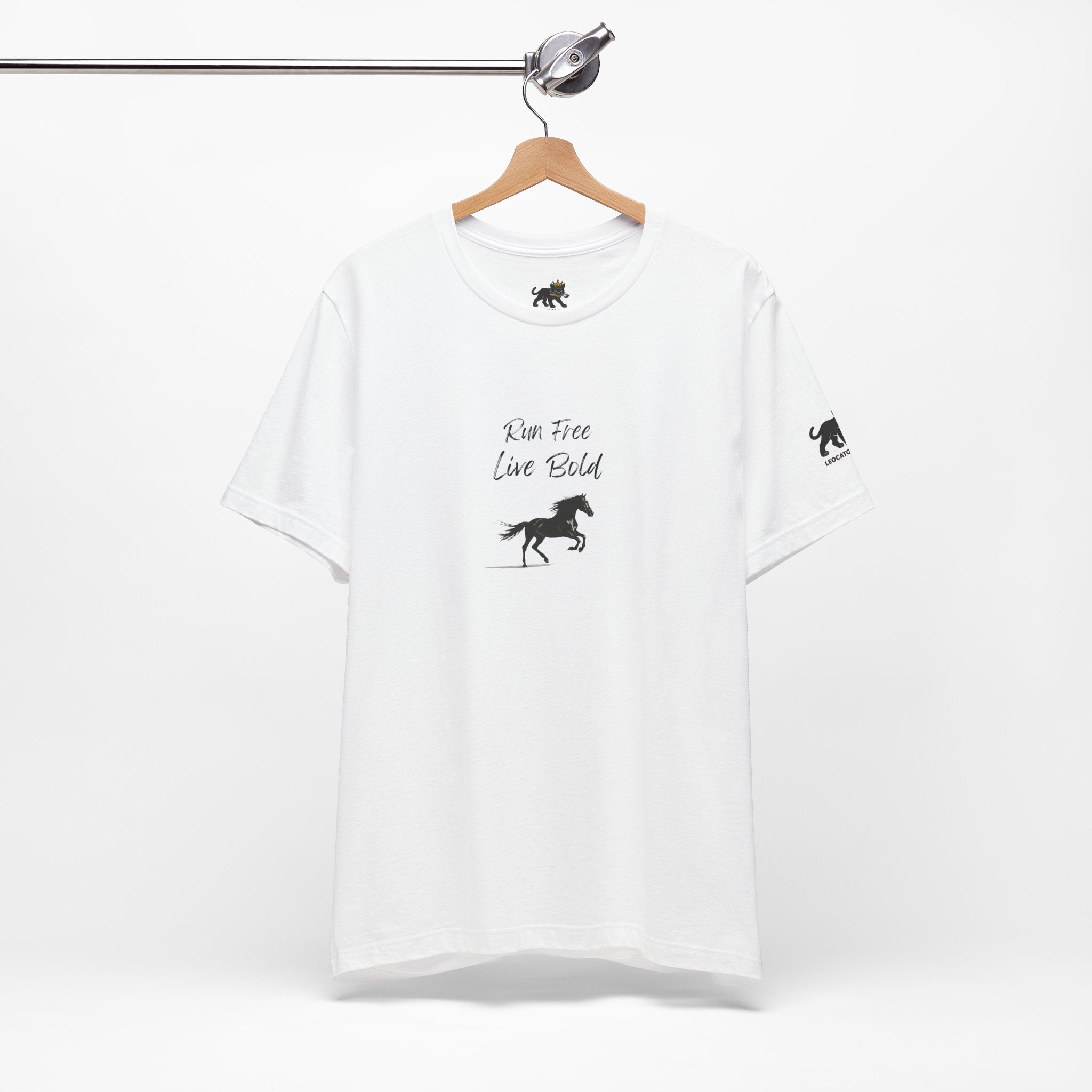 run free live bold Graphic Tee, Casual Summer Shirt, Marine Life T-Shirt, Gift for Sea Lovers,  high quality